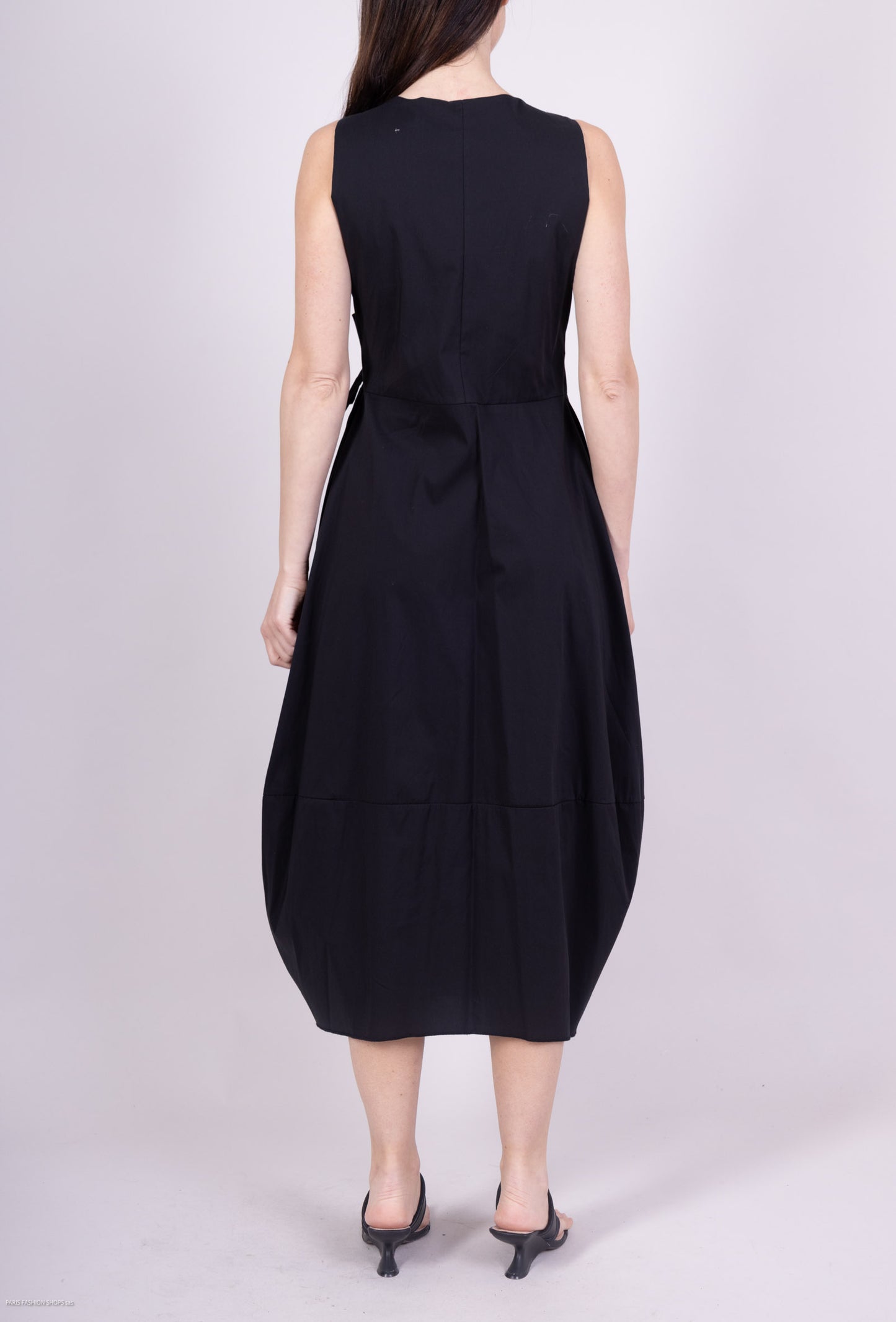 Robe Cache Cœur Poches Fonctionnelles Nœud Ajustable Taillé