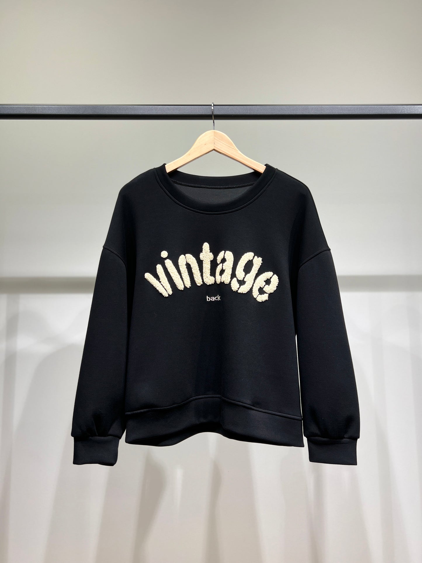 Sweater Large Stretch Confort Broderie Moumoute "Vintage"