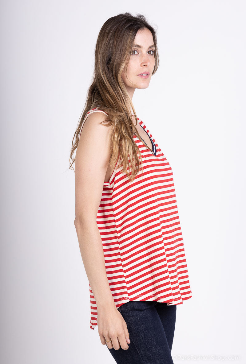 Débardeur Marinière 100% Coton