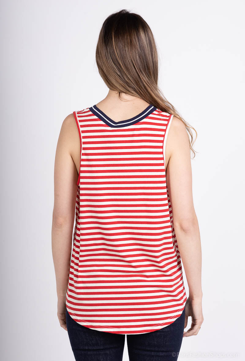 Débardeur Marinière 100% Coton