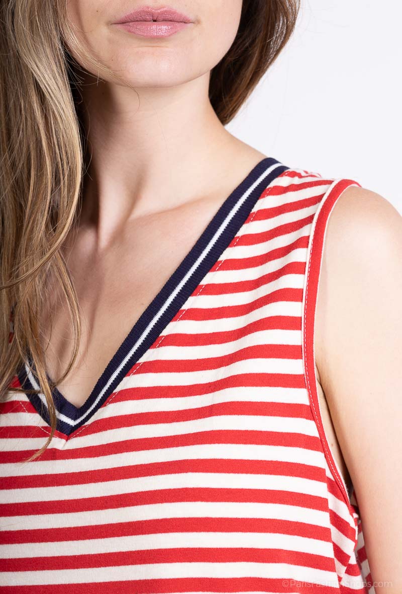 Débardeur Marinière 100% Coton