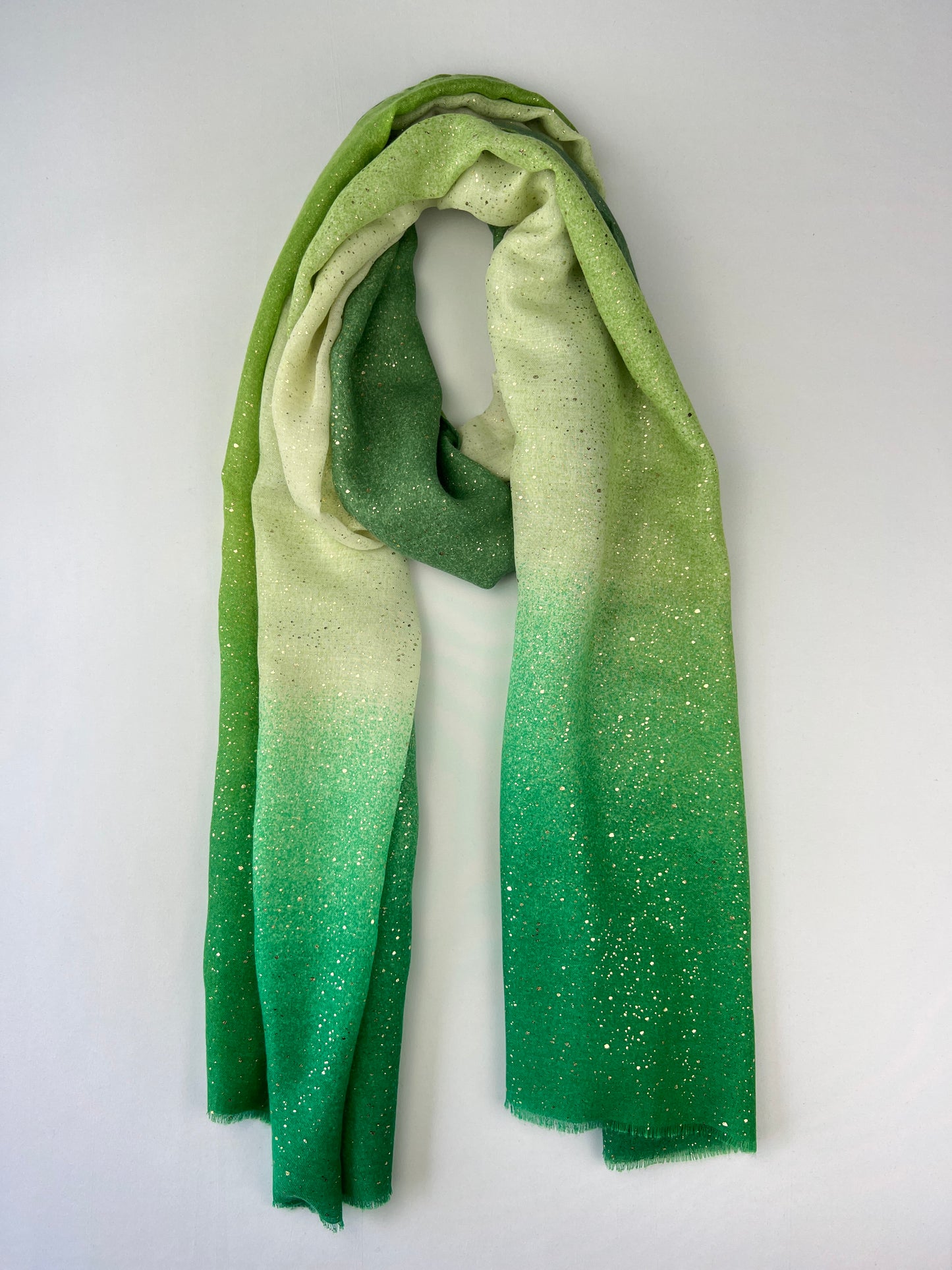 Foulard Motifs Dégradé à Paillettes Argentées