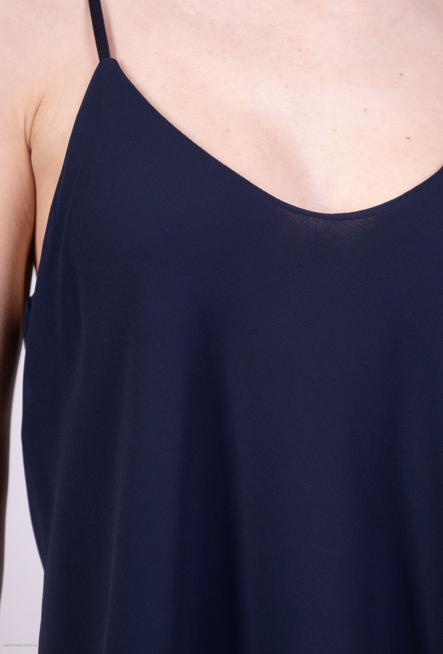 Adjustable, lined, thin strap tank top