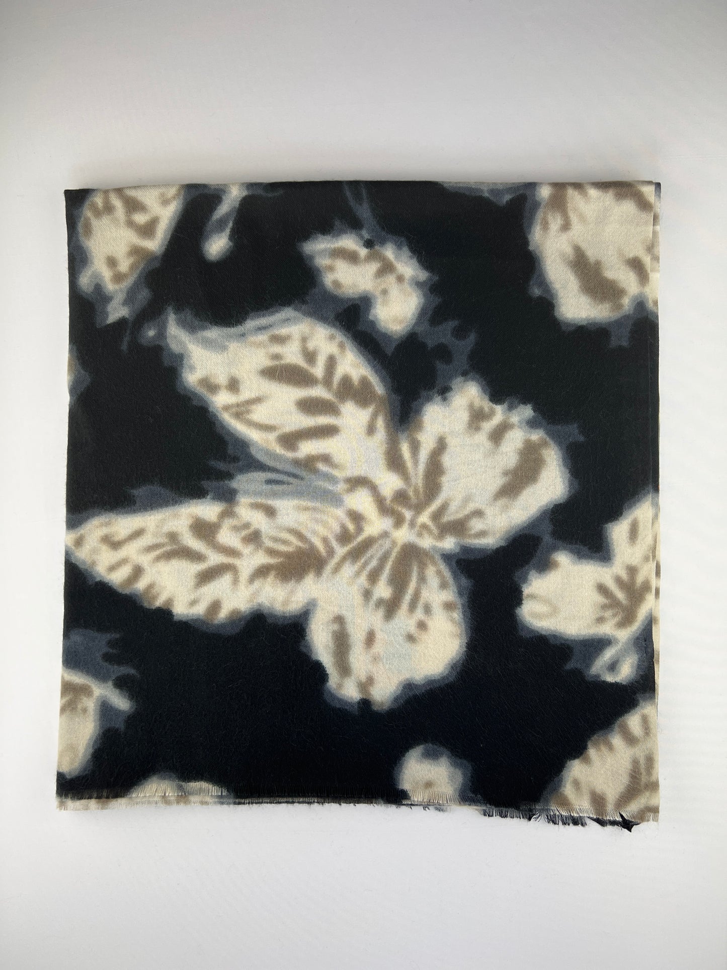 Foulard Rectangulaire Motif Papillon 100% Viscose