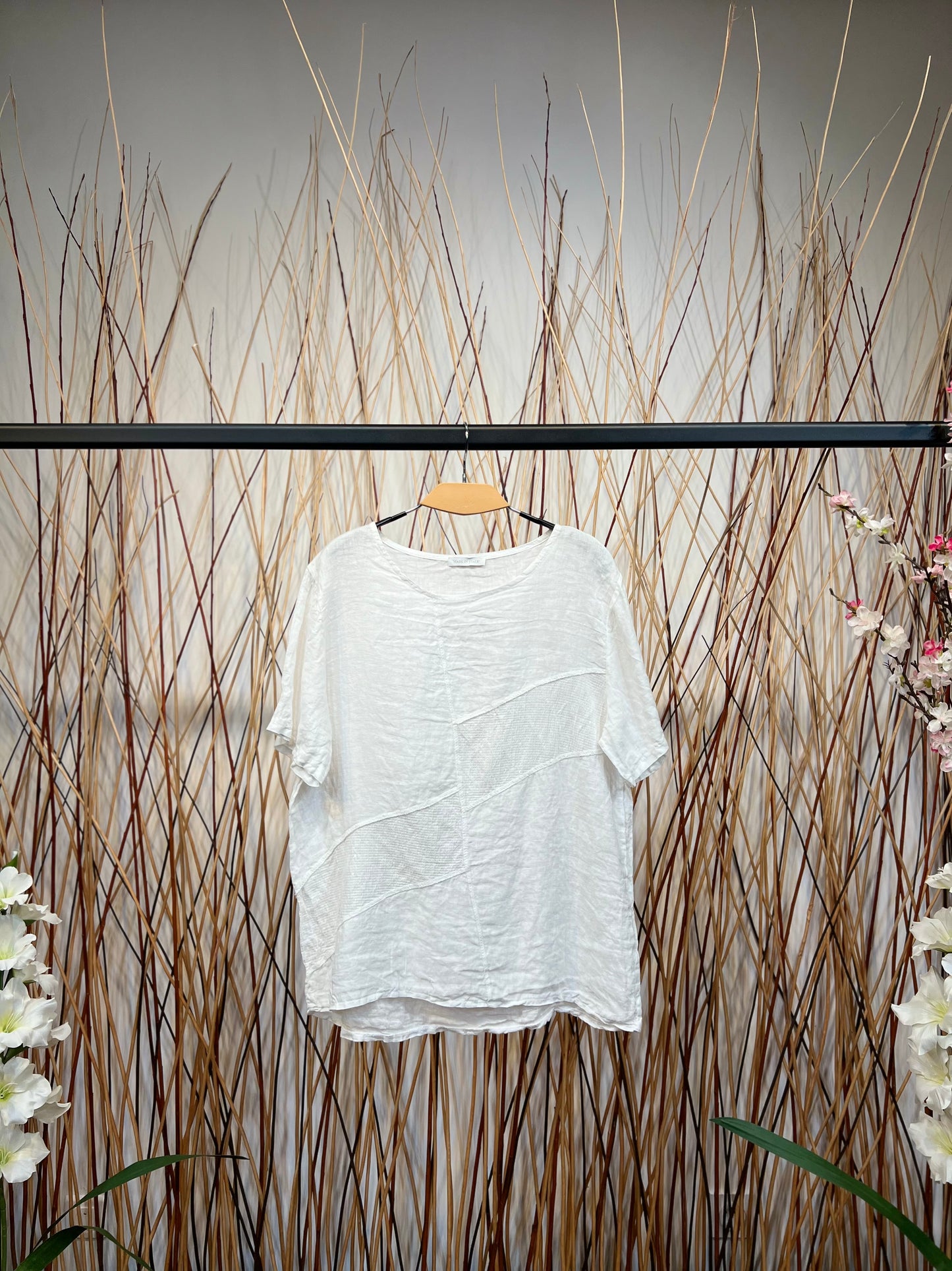 T-Shirt Col Rond 100% Lin