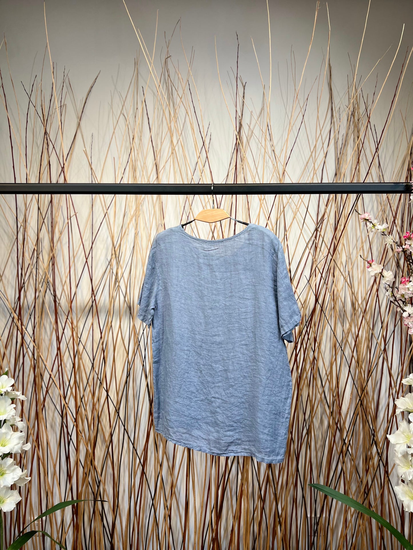 T-Shirt Col Rond 100% Lin