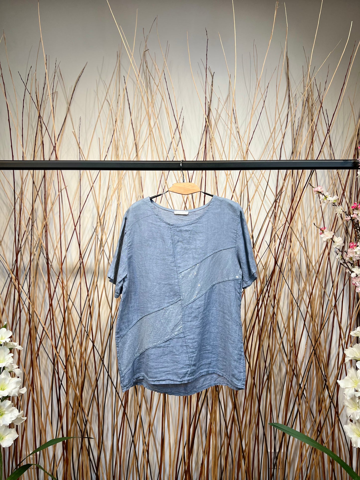 T-Shirt Col Rond 100% Lin