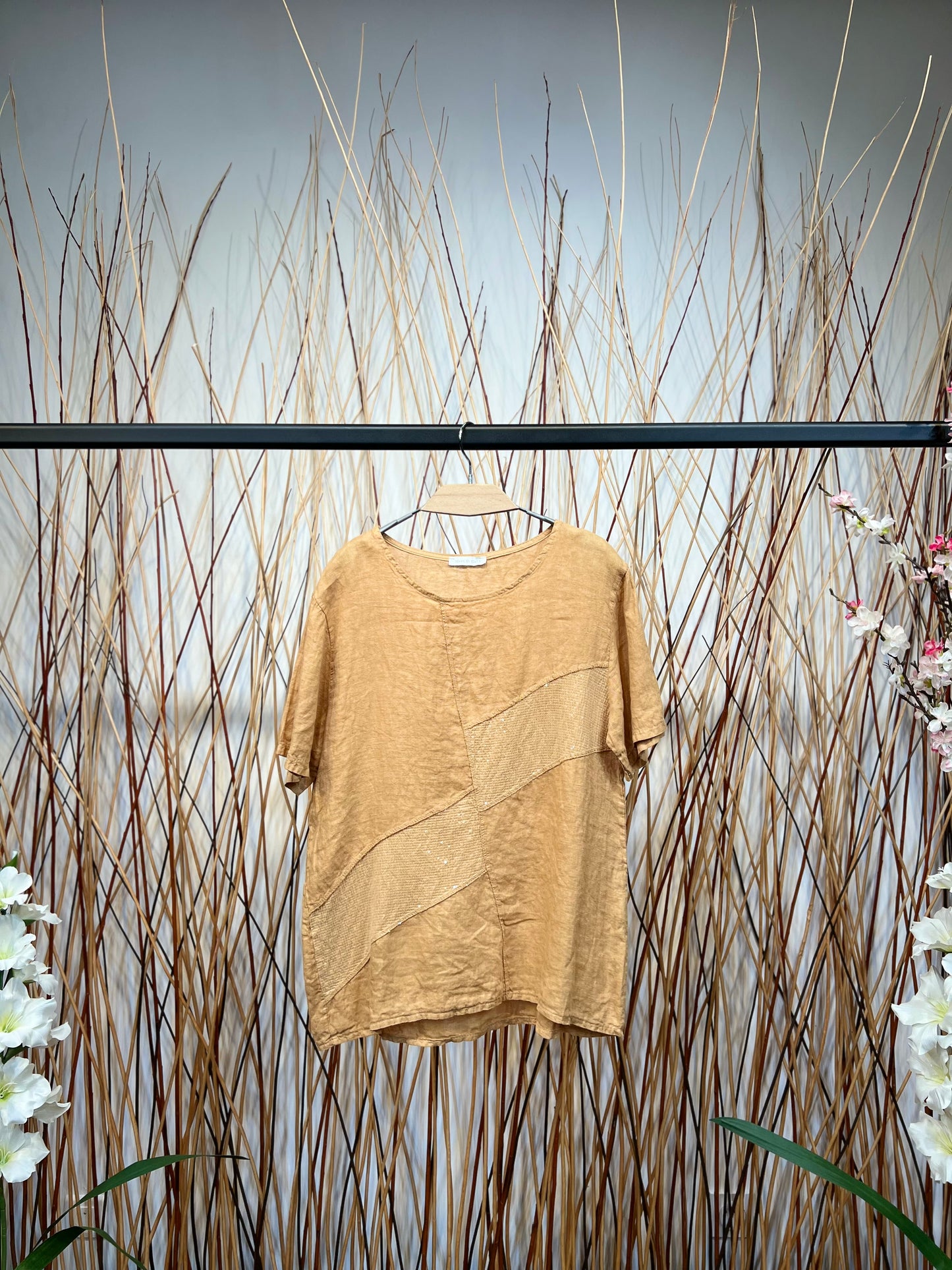 T-Shirt Col Rond 100% Lin
