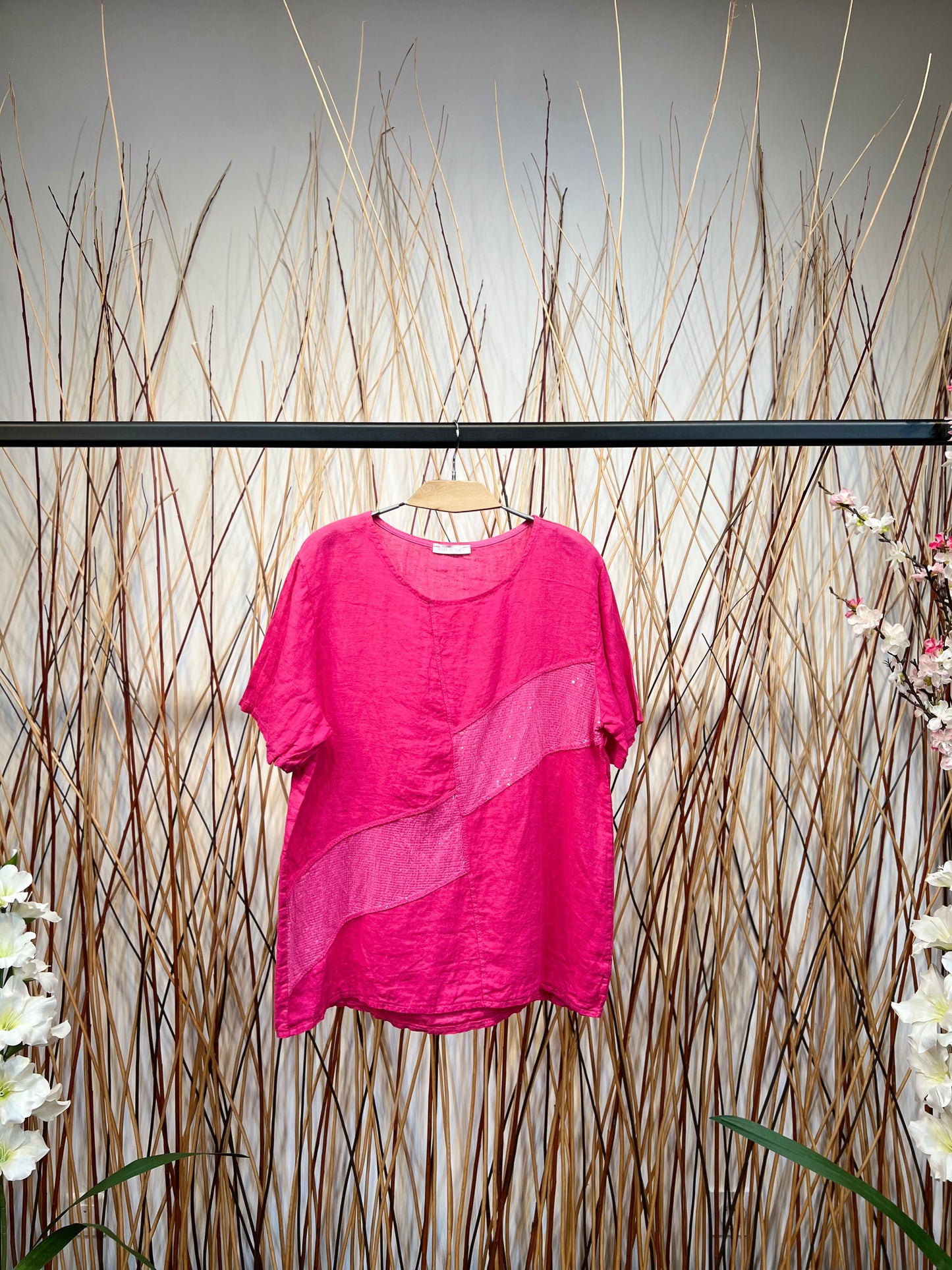 T-Shirt Col Rond 100% Lin