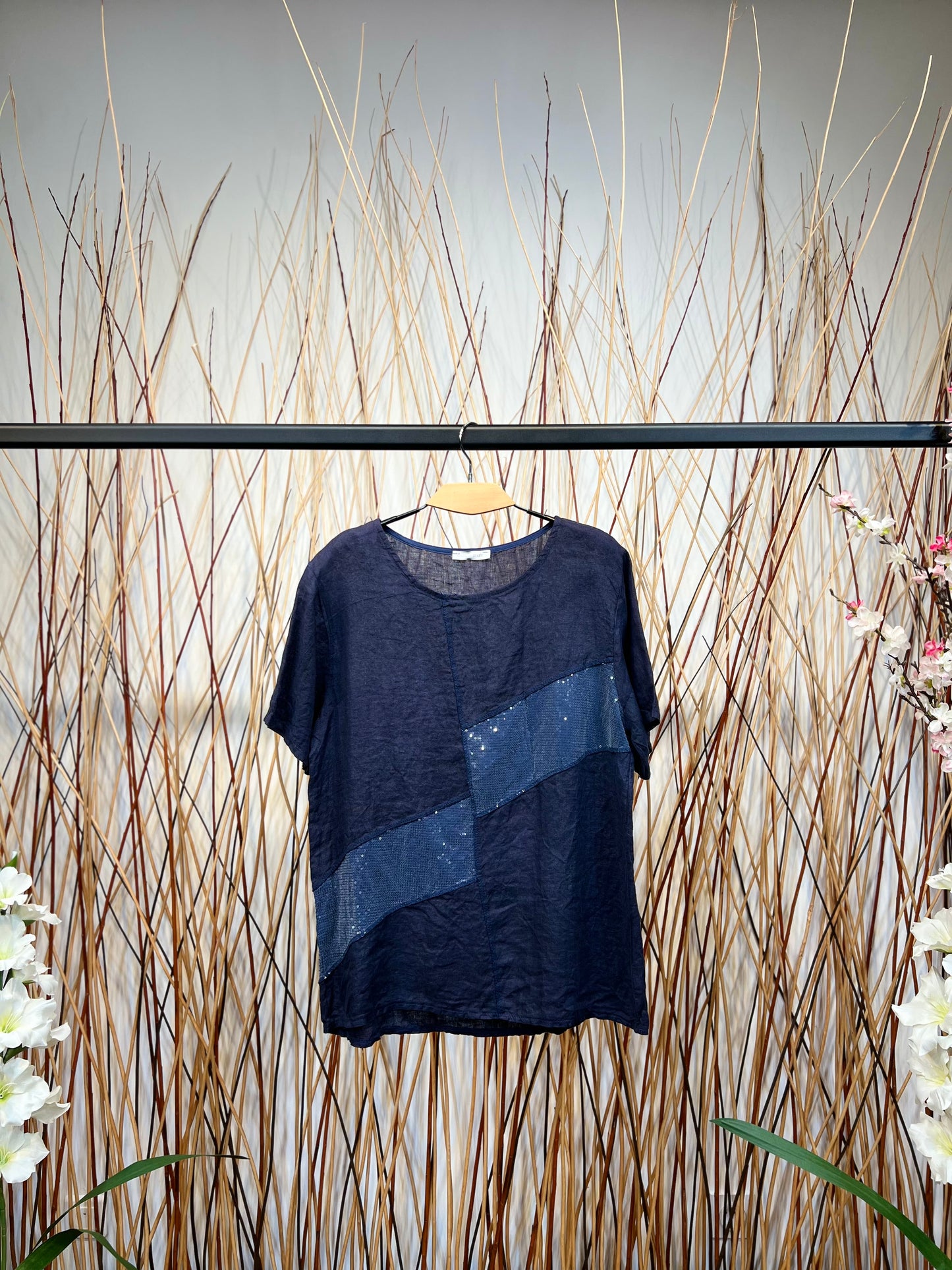 T-Shirt Col Rond 100% Lin