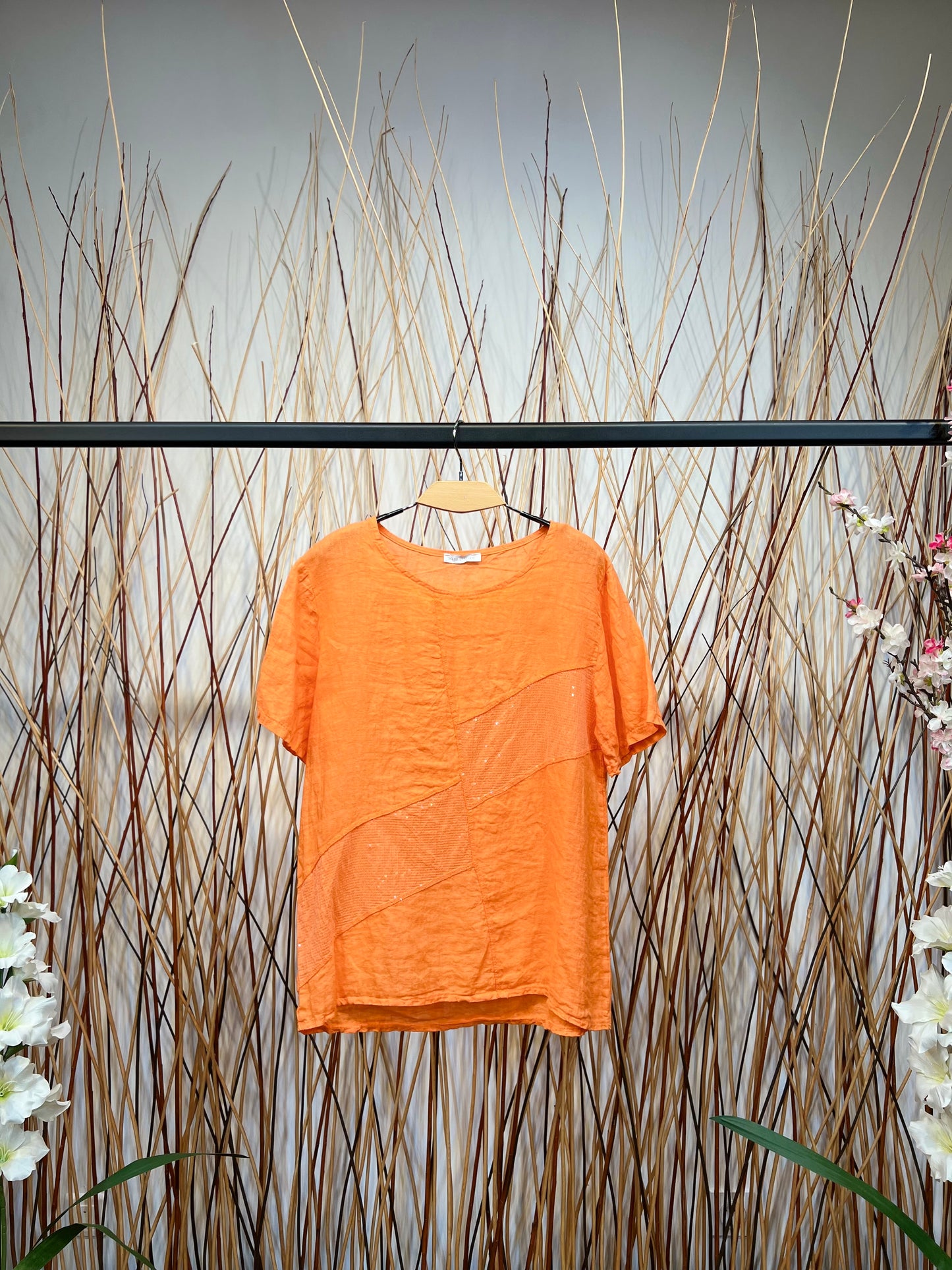 T-Shirt Col Rond 100% Lin
