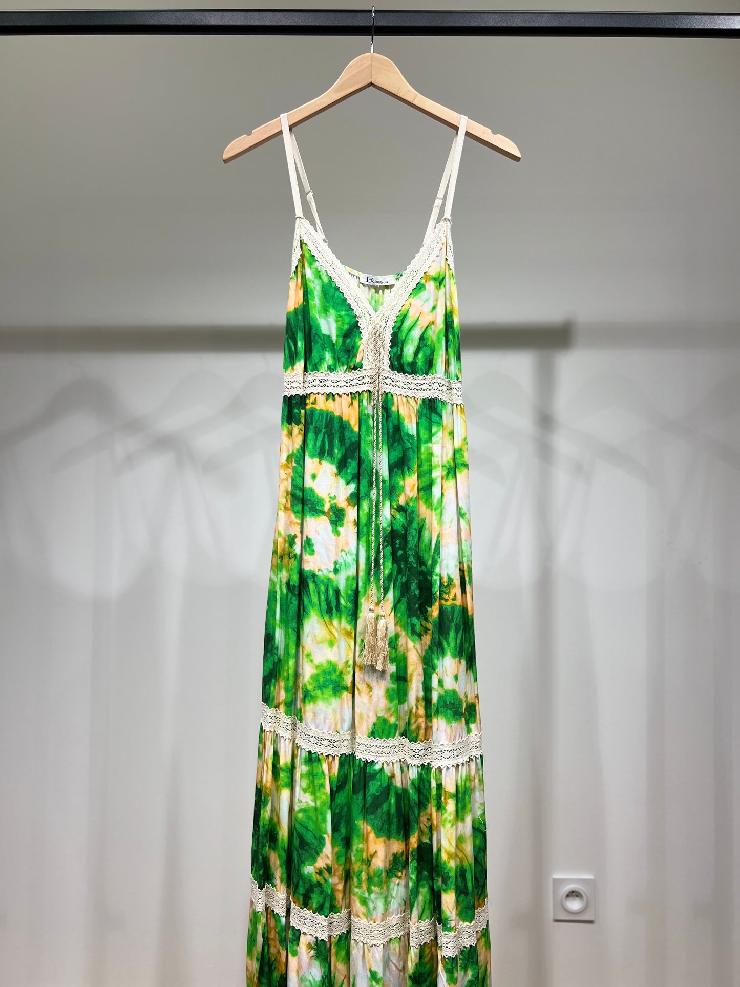 Robe D'été Tie and Dye avec Corde Décorative