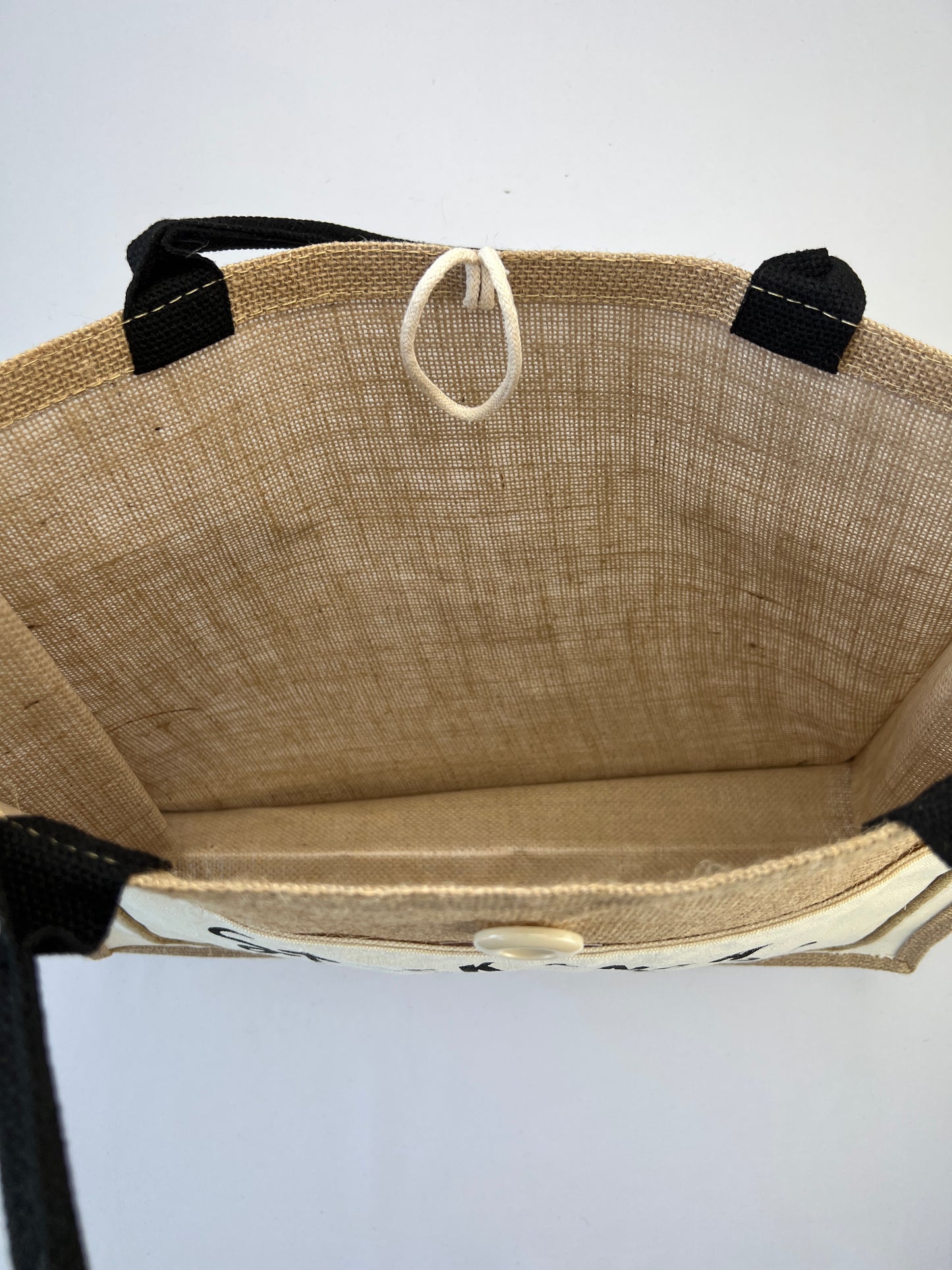 Sac Toile De Jute "Saint Tropez" 3 Cœurs à Poches 100% Lin
