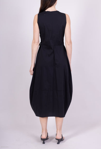 Robe Cache Cœur Poches Fonctionnelles Nœud Ajustable Taillé