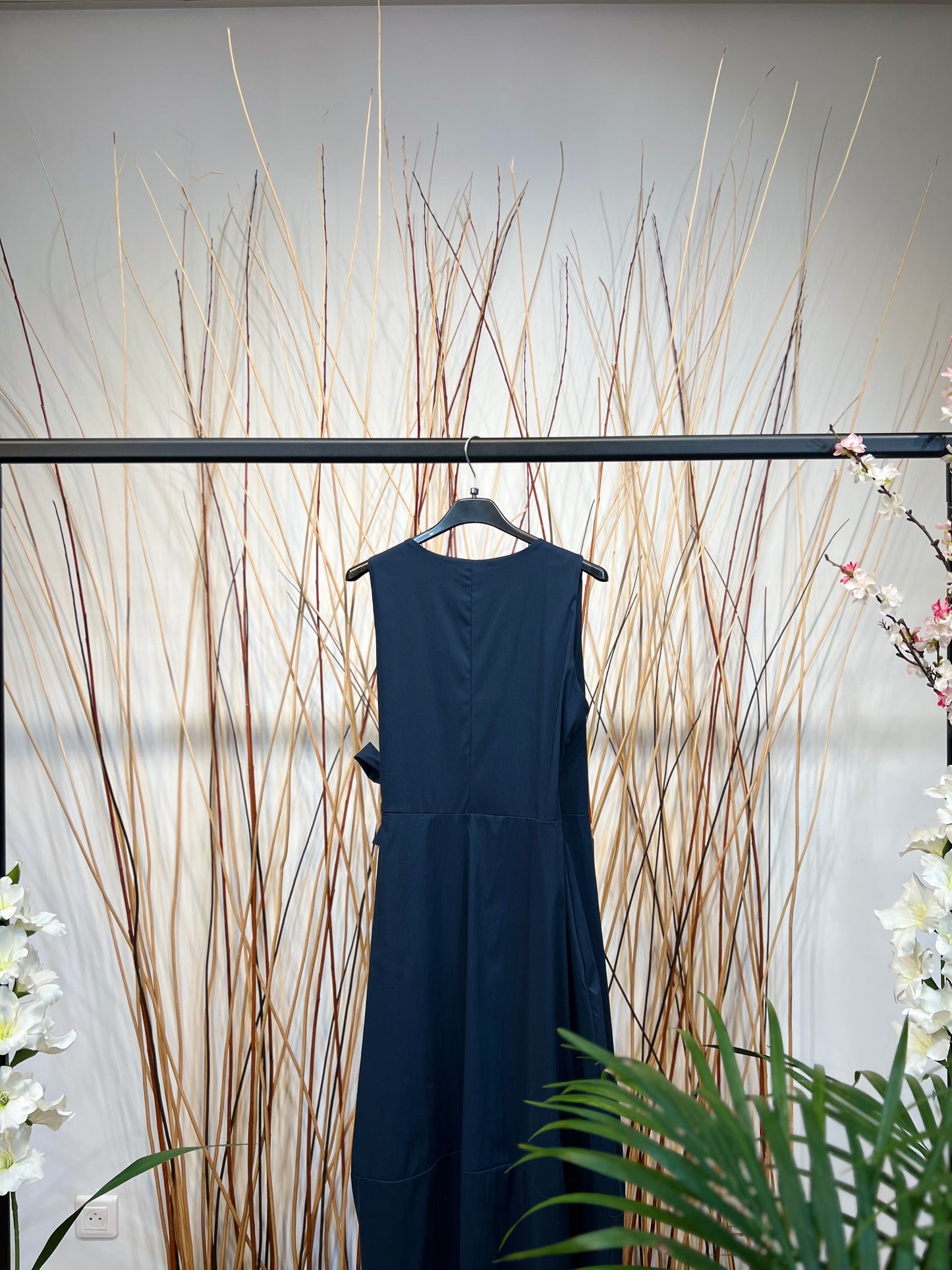 Robe Cache Cœur Poches Fonctionnelles Nœud Ajustable Taillé