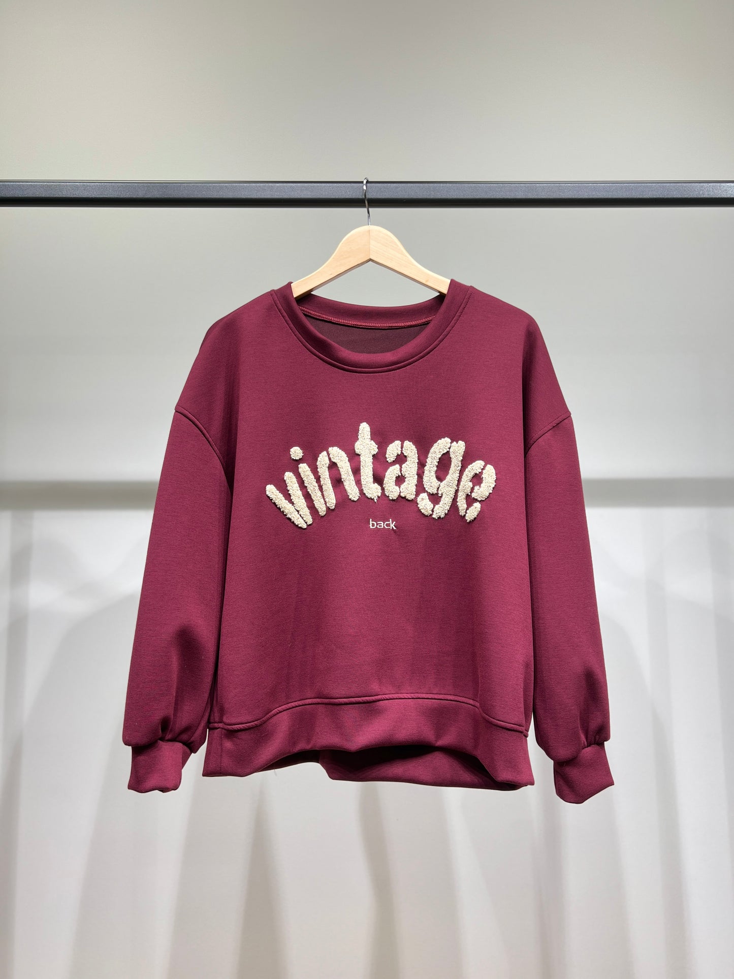 Sweater Large Stretch Confort Broderie Moumoute "Vintage"