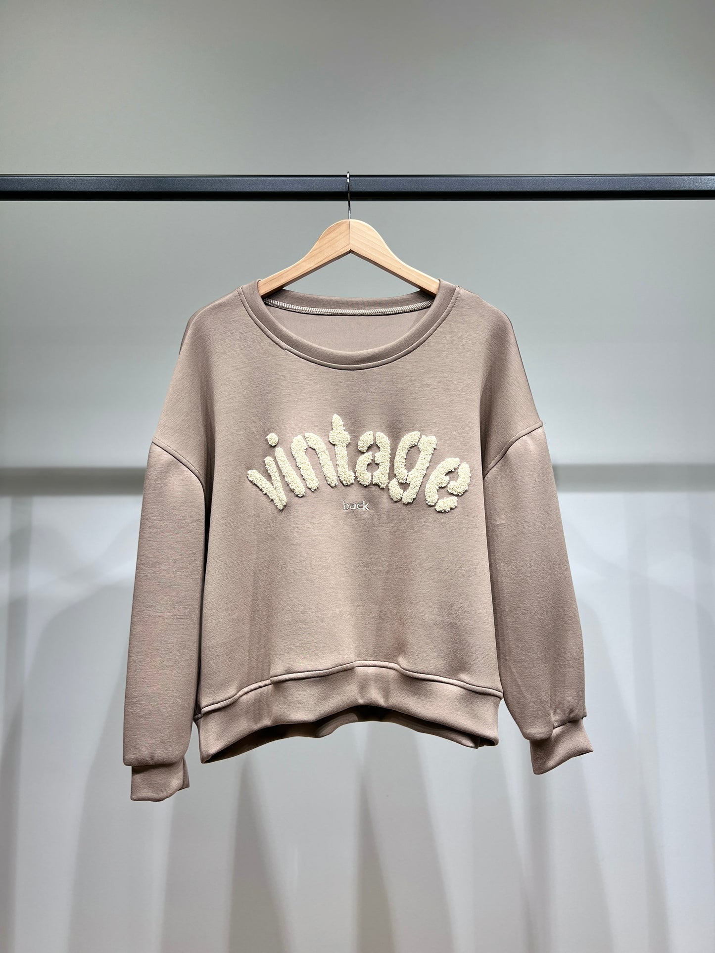 Sweater Large Stretch Confort Broderie Moumoute "Vintage"