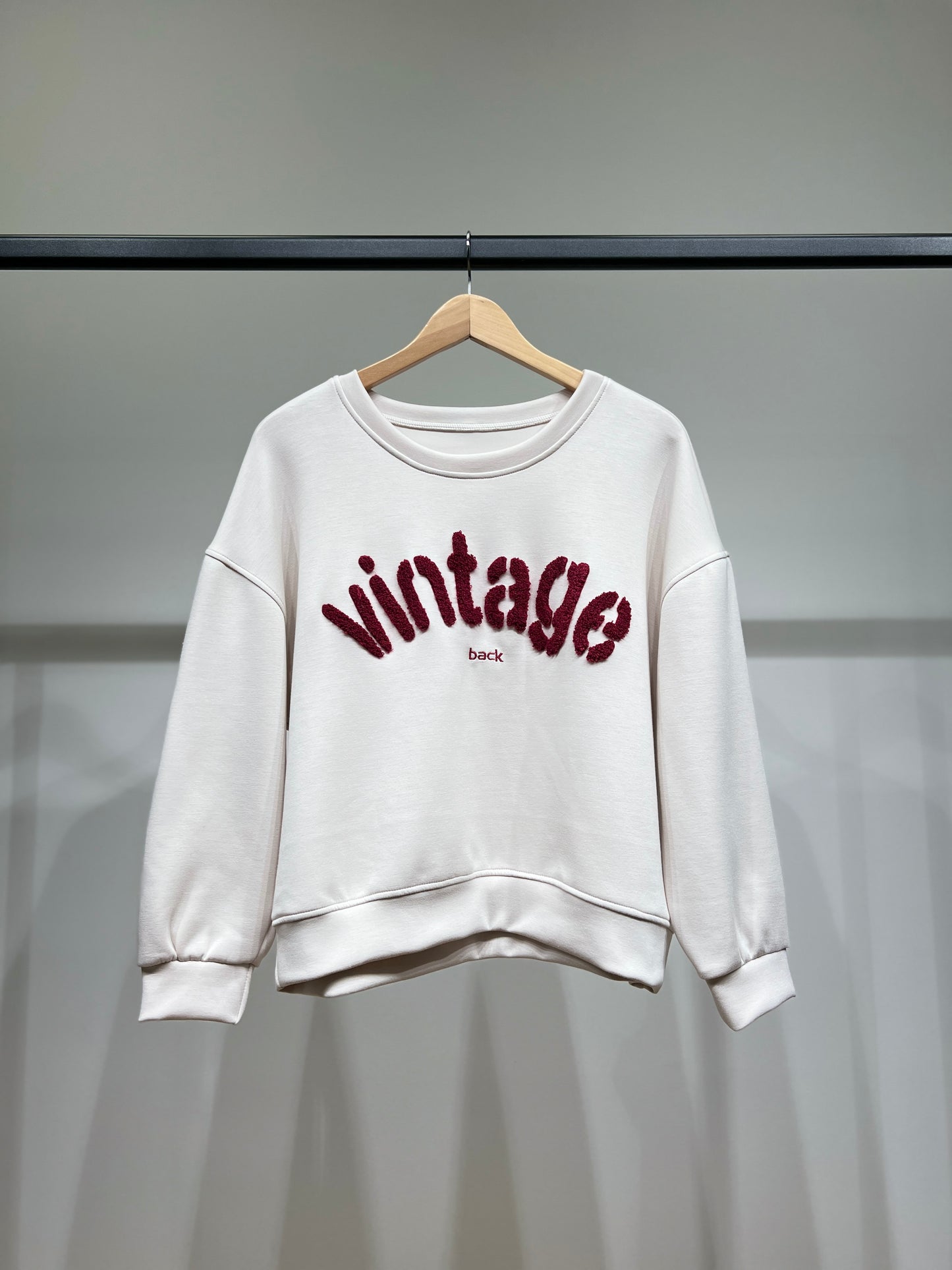 Sweater Large Stretch Confort Broderie Moumoute "Vintage"