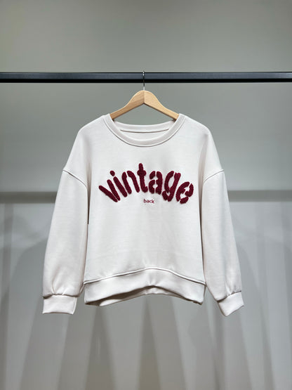 Sweater Large Stretch Confort Broderie Moumoute "Vintage"