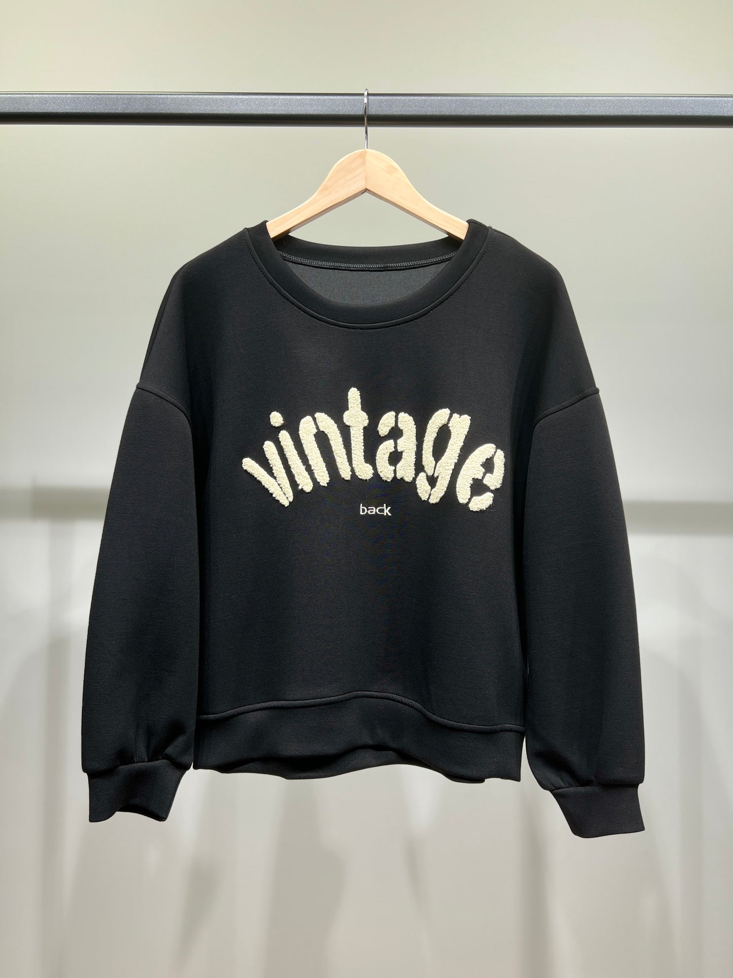 Sweater Large Stretch Confort Broderie Moumoute "Vintage"