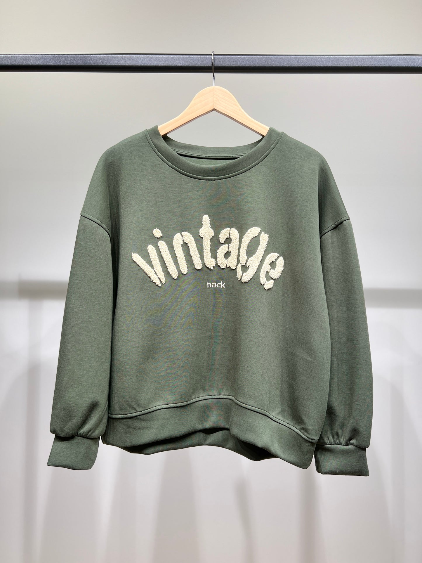 Sweater Large Stretch Confort Broderie Moumoute "Vintage"