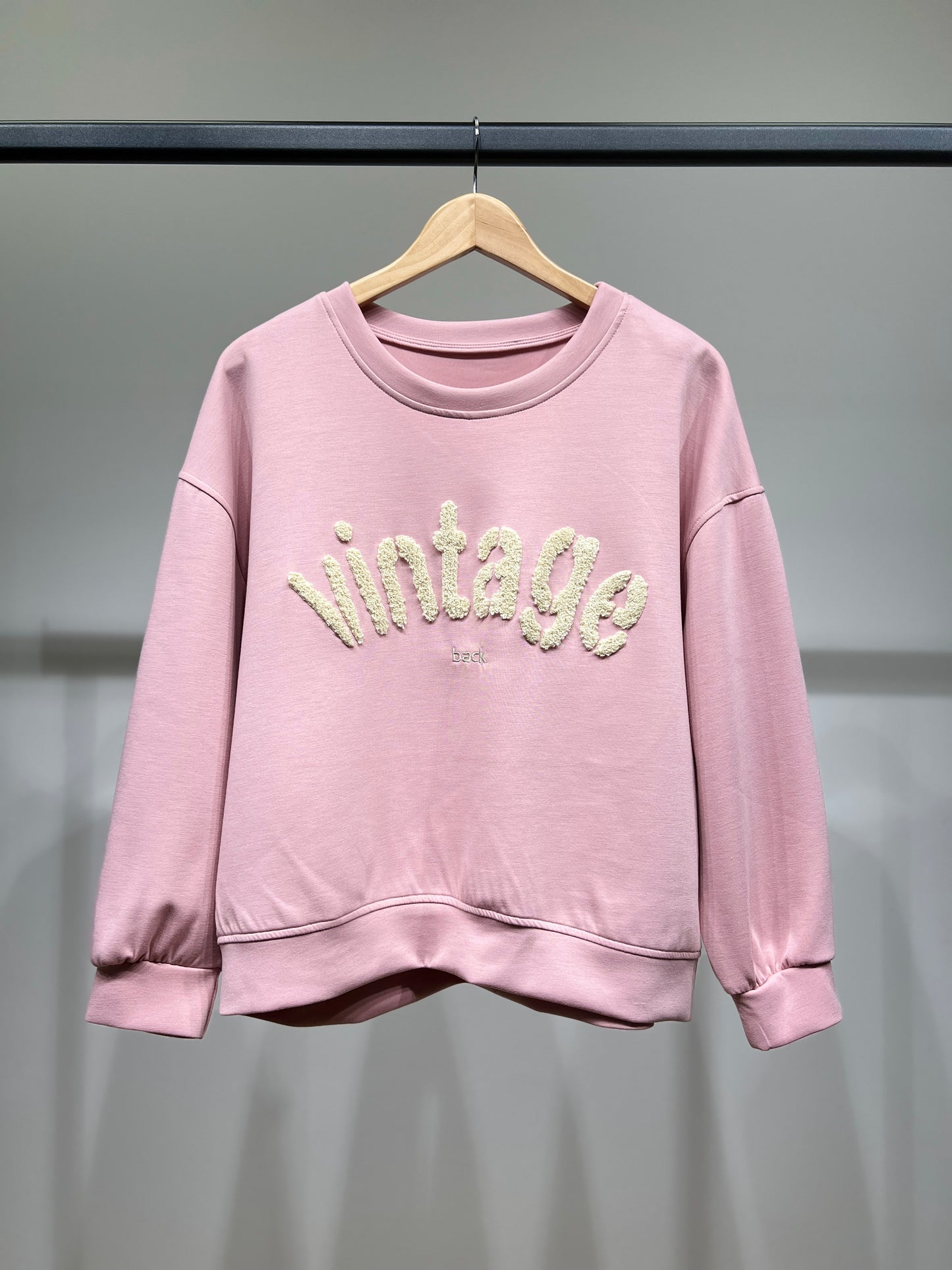 Sweater Large Stretch Confort Broderie Moumoute "Vintage"