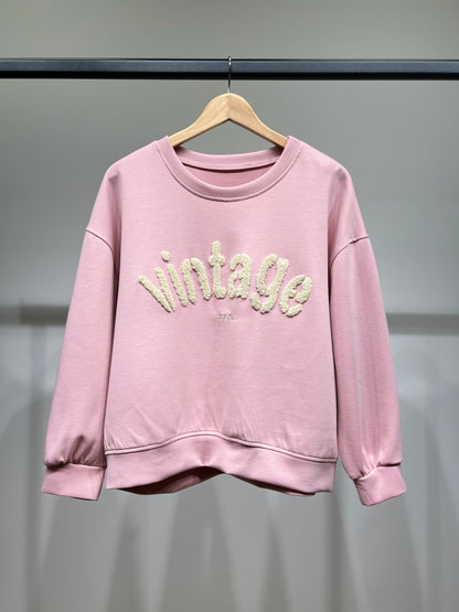 Sweater Large Stretch Confort Broderie Moumoute "Vintage"