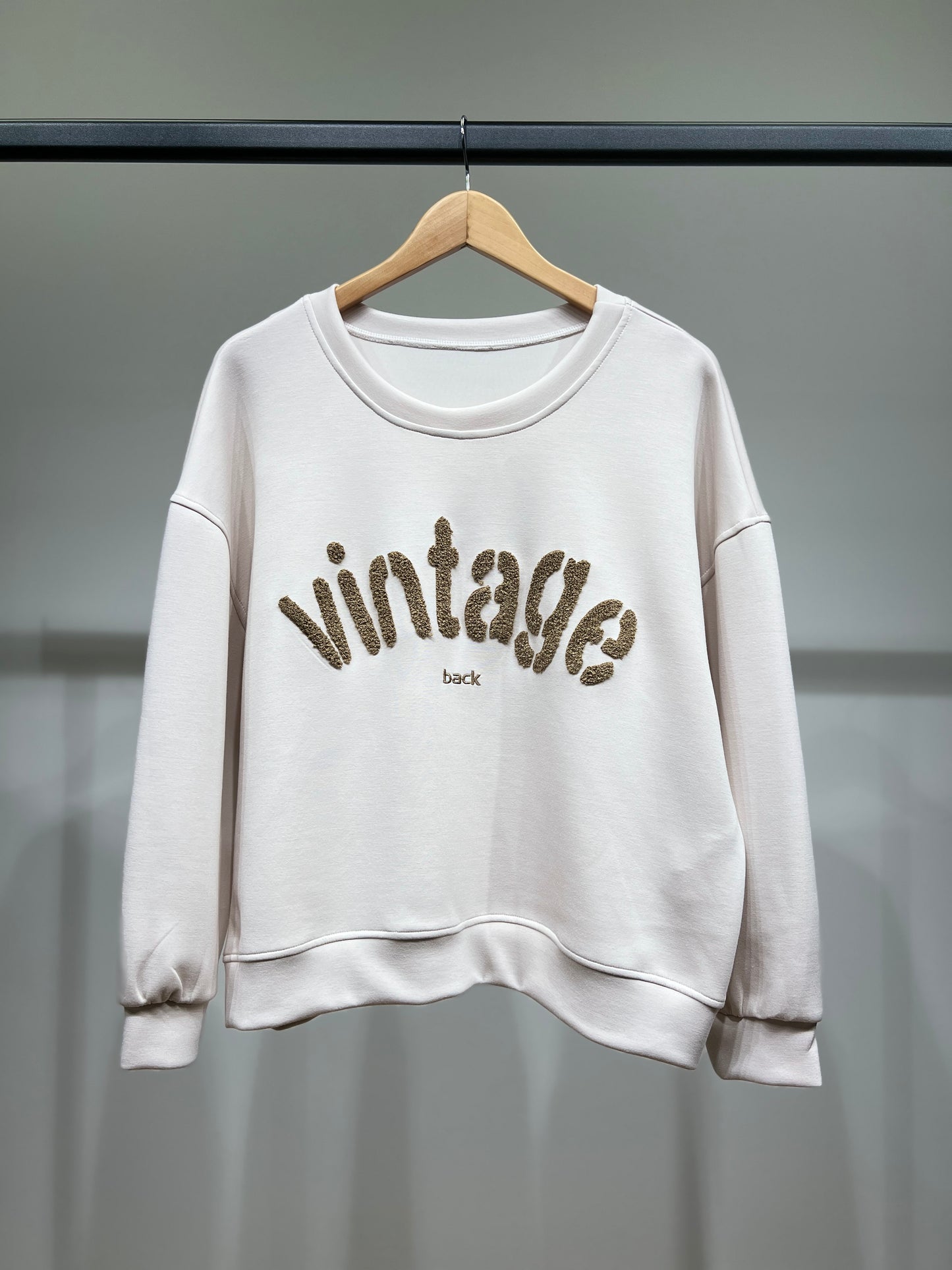 Sweater Large Stretch Confort Broderie Moumoute "Vintage"