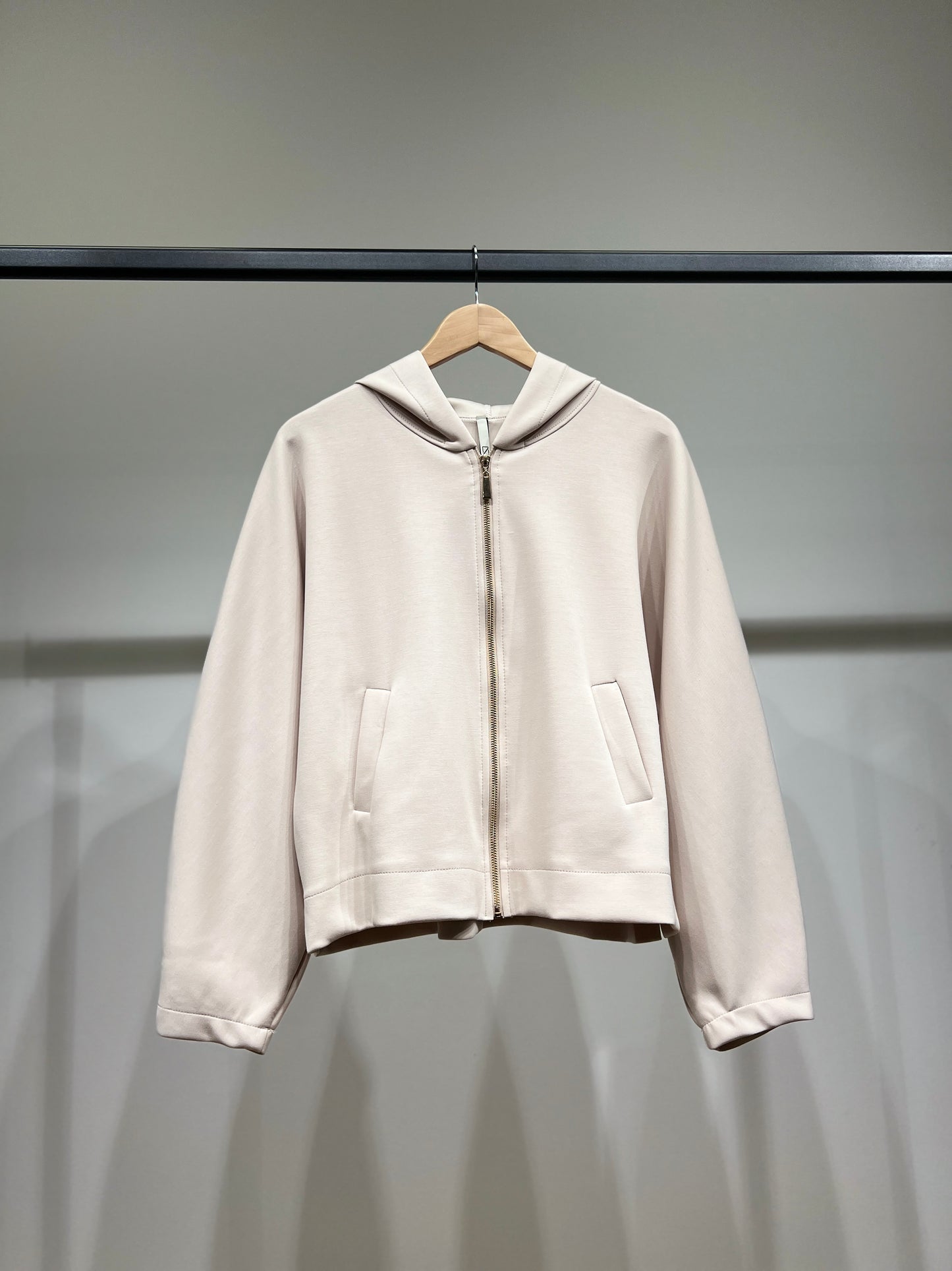 Sweat à Capuche Zippé Chiné Stretch Poches à Découdre