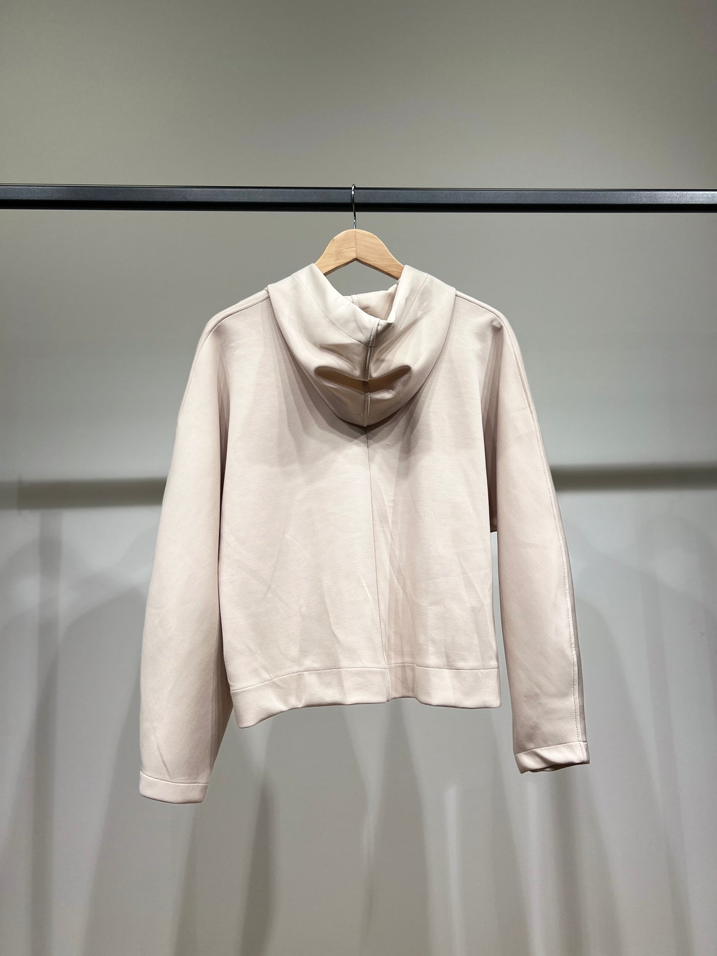 Sweat à Capuche Zippé Chiné Stretch Poches à Découdre
