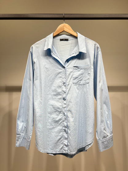 Chemise Légère Simple Stretch à Poche Poitrine 97% Coton