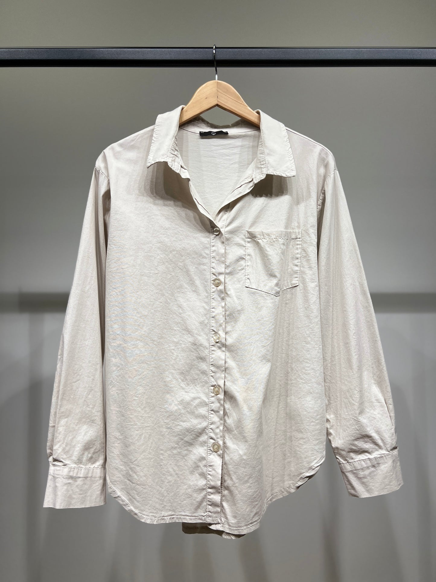 Chemise Légère Simple Stretch à Poche Poitrine 97% Coton