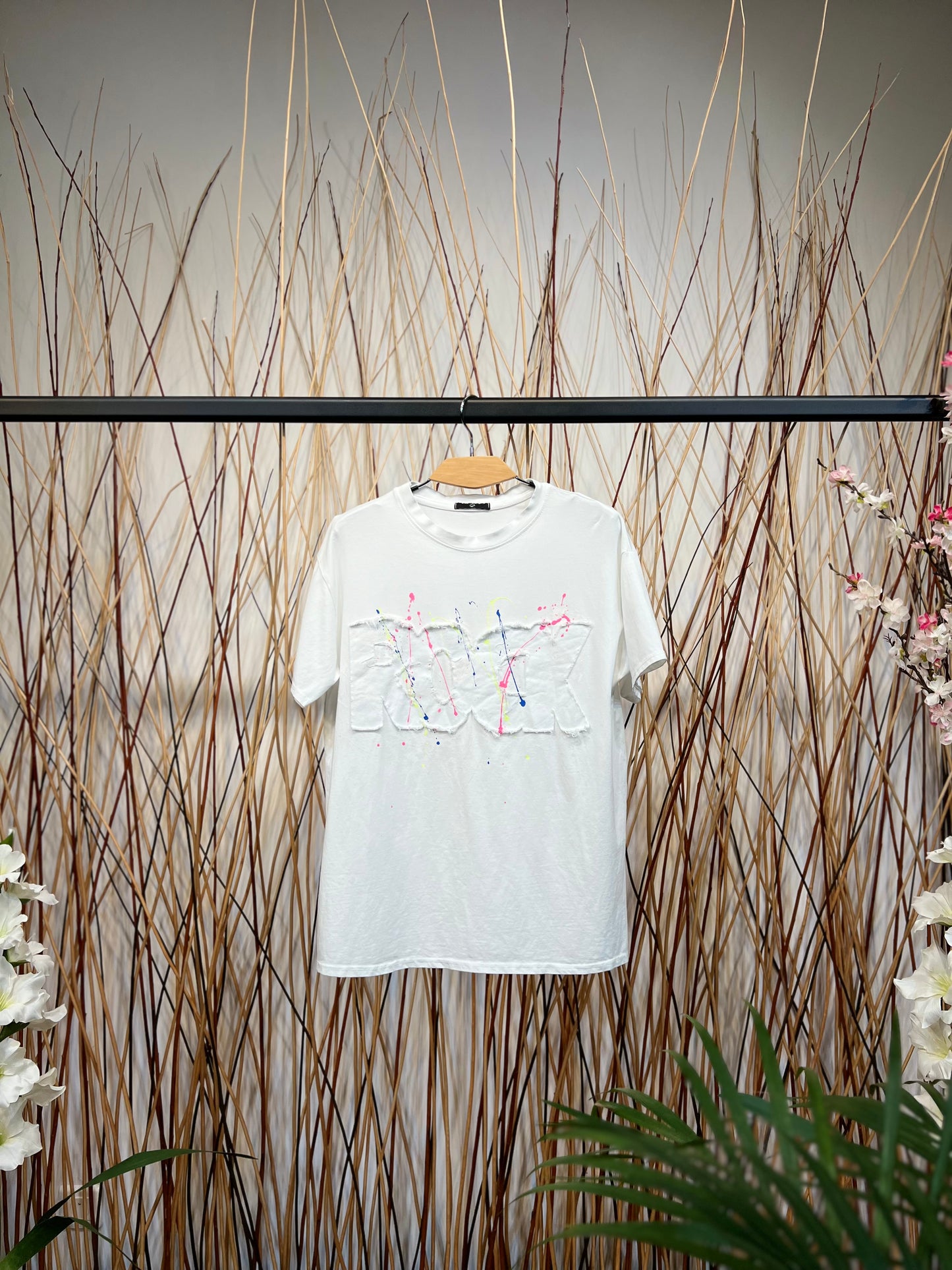 T-Shirt 100% Coton Patch "Rock"
