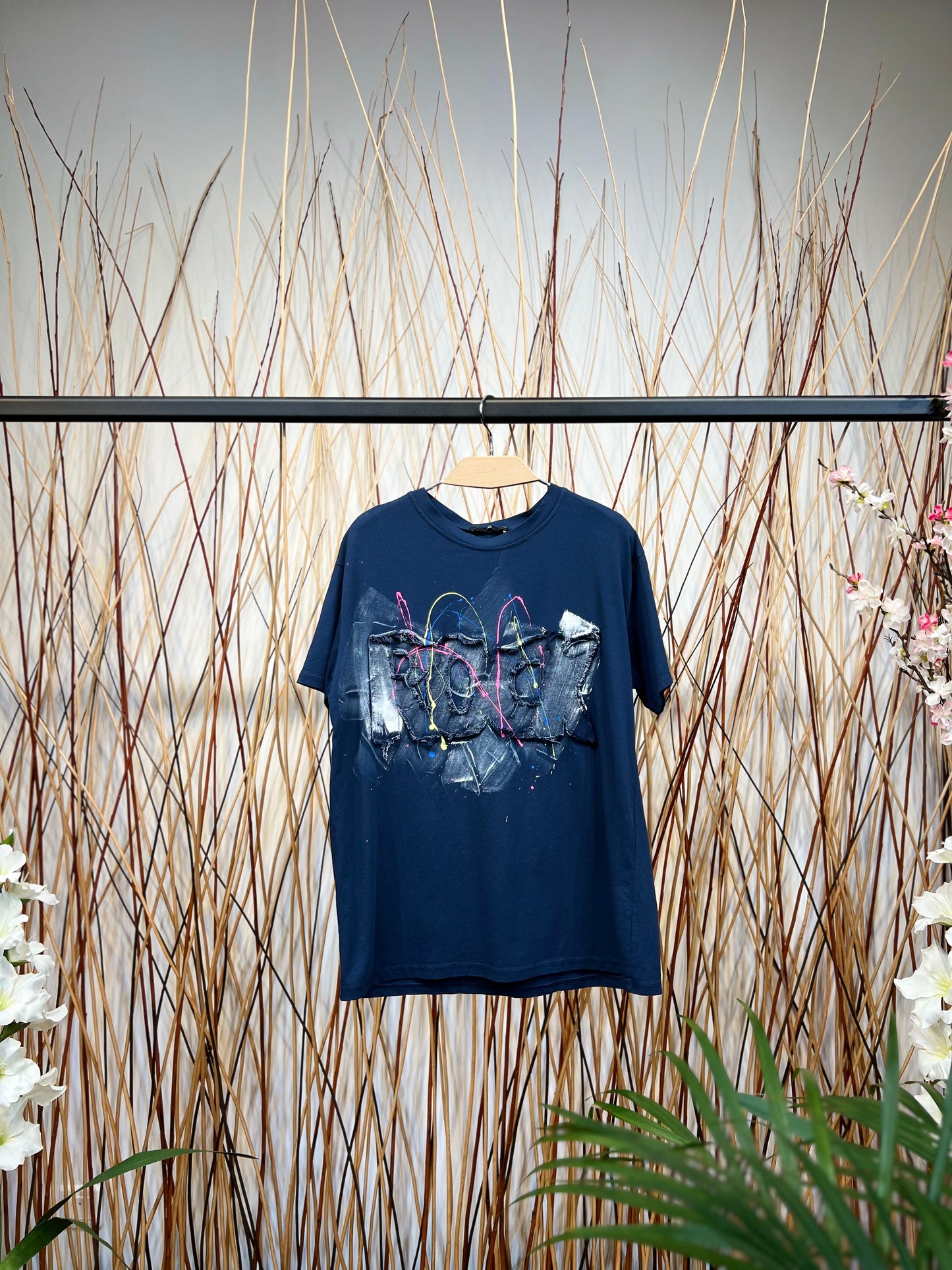 T-Shirt 100% Coton Patch "Rock"
