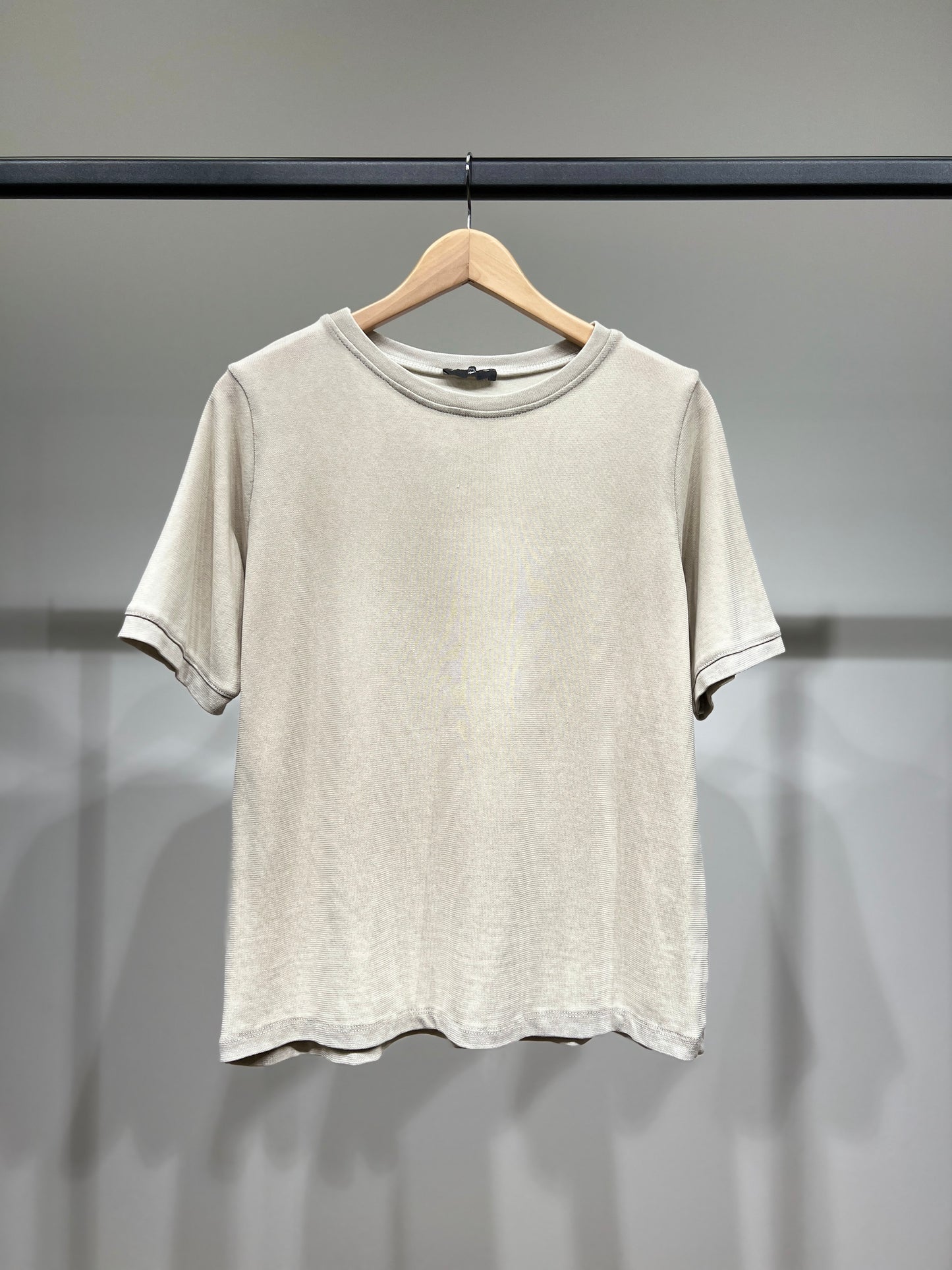 T-Shirt Stretch Manche Courte Délavé 95% Coton
