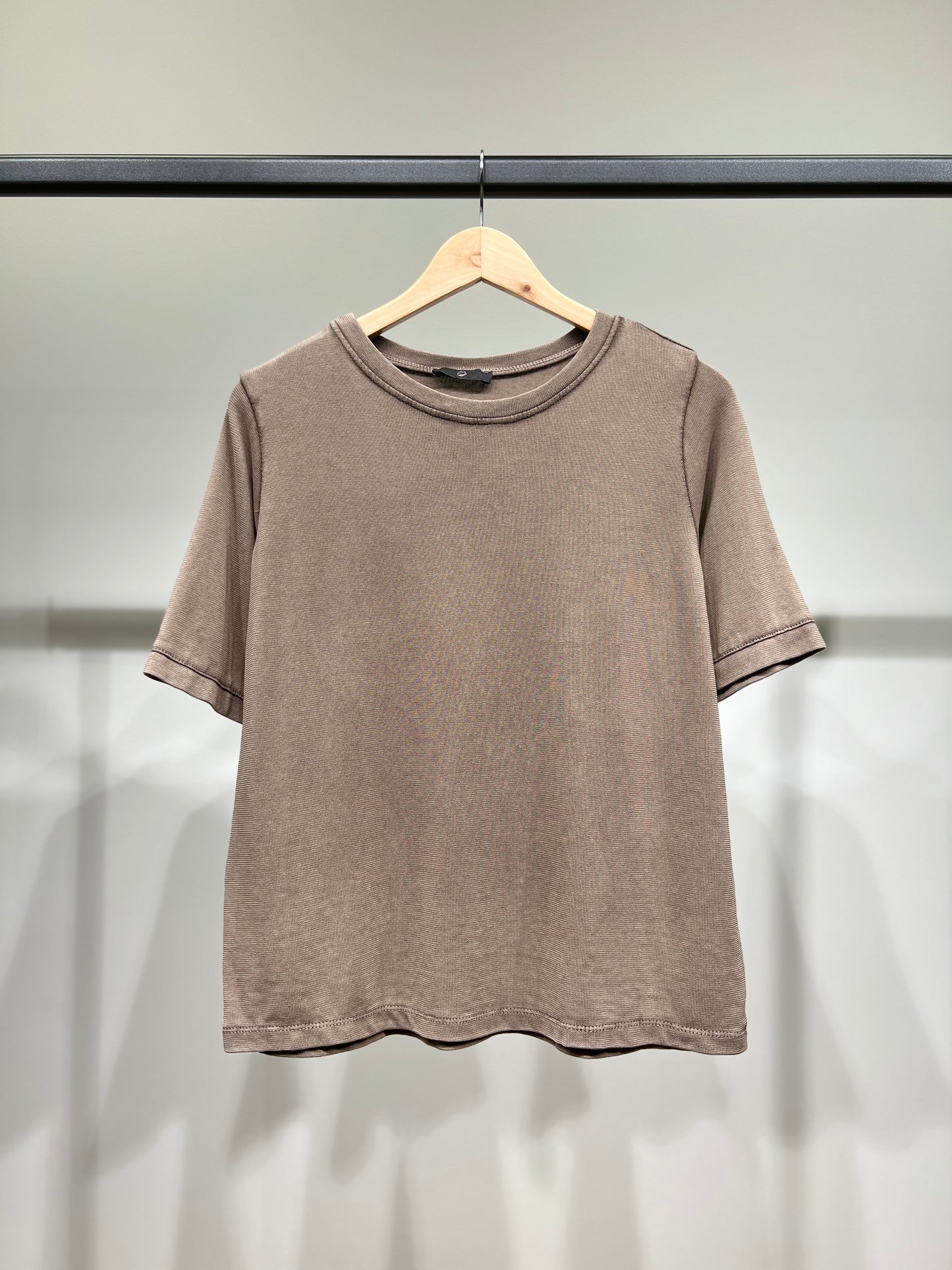 T-Shirt Stretch Manche Courte Délavé 95% Coton