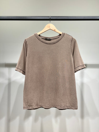 T-Shirt Stretch Manche Courte Délavé 95% Coton