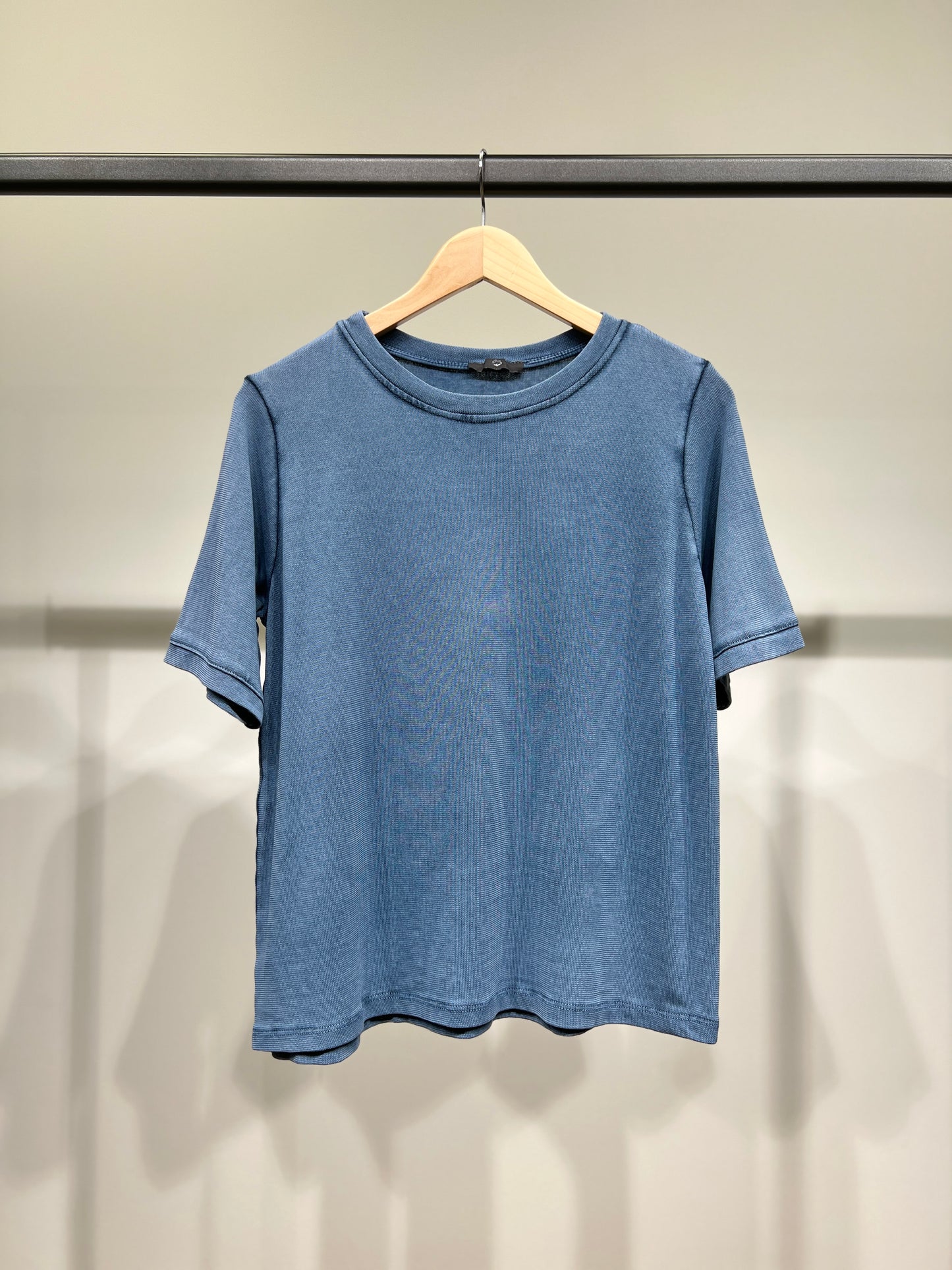 T-Shirt Stretch Manche Courte Délavé 95% Coton
