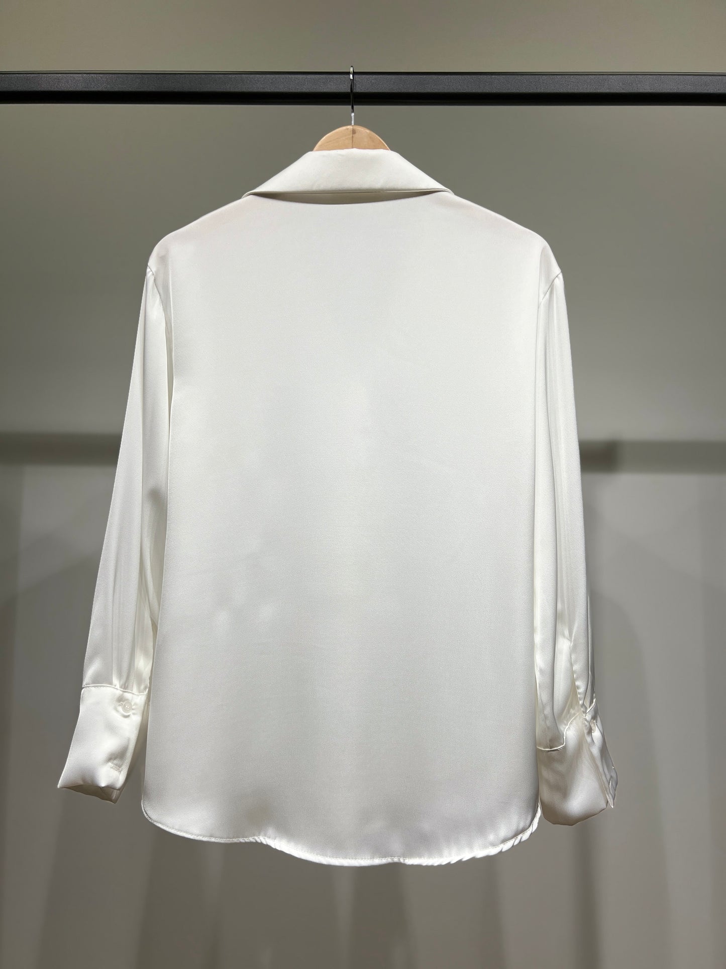 Chemise Simple Fluide Satiné Boutonnée