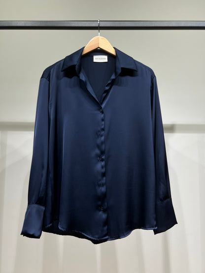 Chemise Simple Fluide Satiné Boutonnée