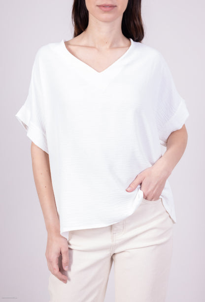 T-Shirt Col V Dos Ouvert Nœud Décoratif Léopard