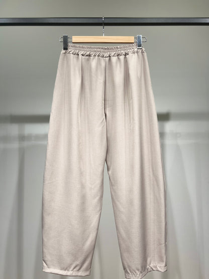 Pantalon Fluide Coupe 7/8 Taille Élastique Poches