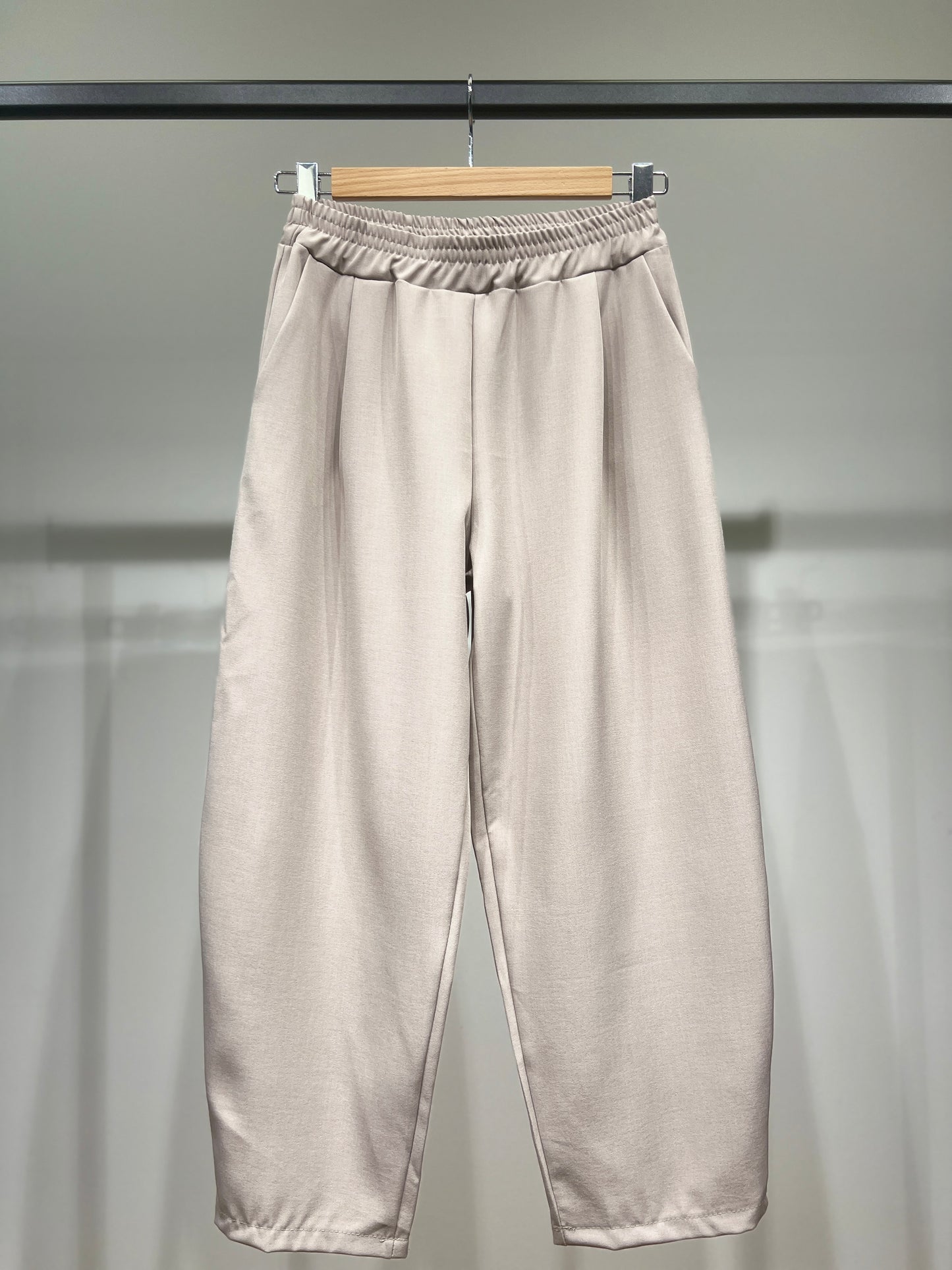 Pantalon Fluide Coupe 7/8 Taille Élastique Poches