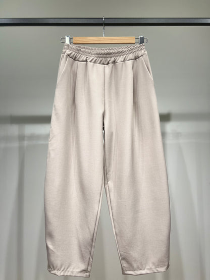Pantalon Fluide Coupe 7/8 Taille Élastique Poches