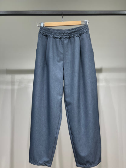 Pantalon Fluide Coupe 7/8 Taille Élastique Poches