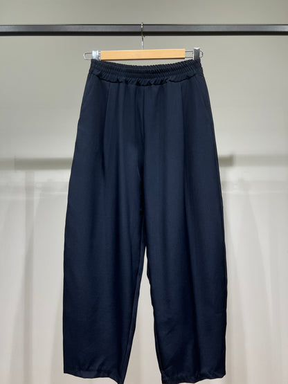 Pantalon Fluide Coupe 7/8 Taille Élastique Poches