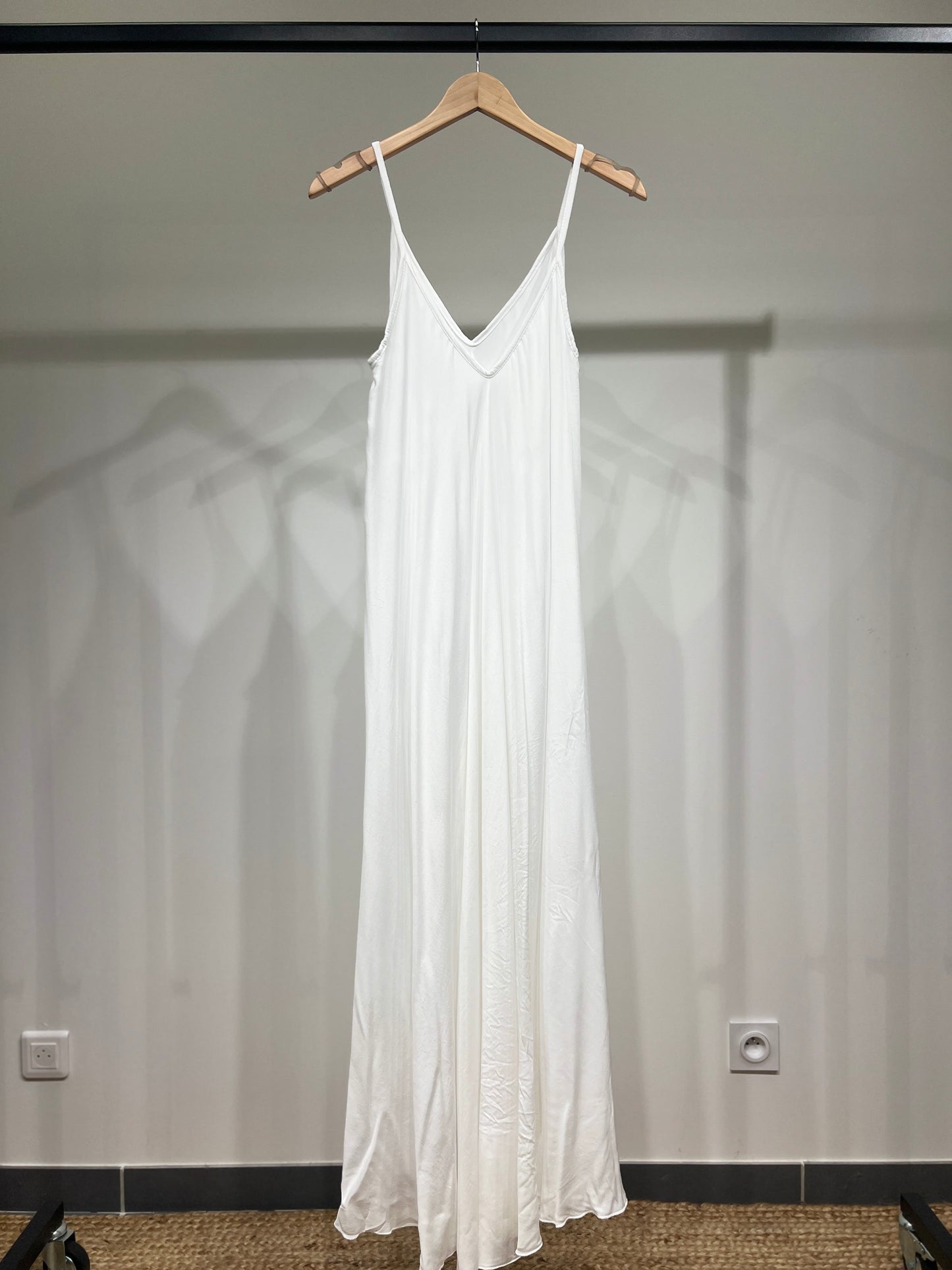 Robe Maxi Bretelle Fine 100% Viscose