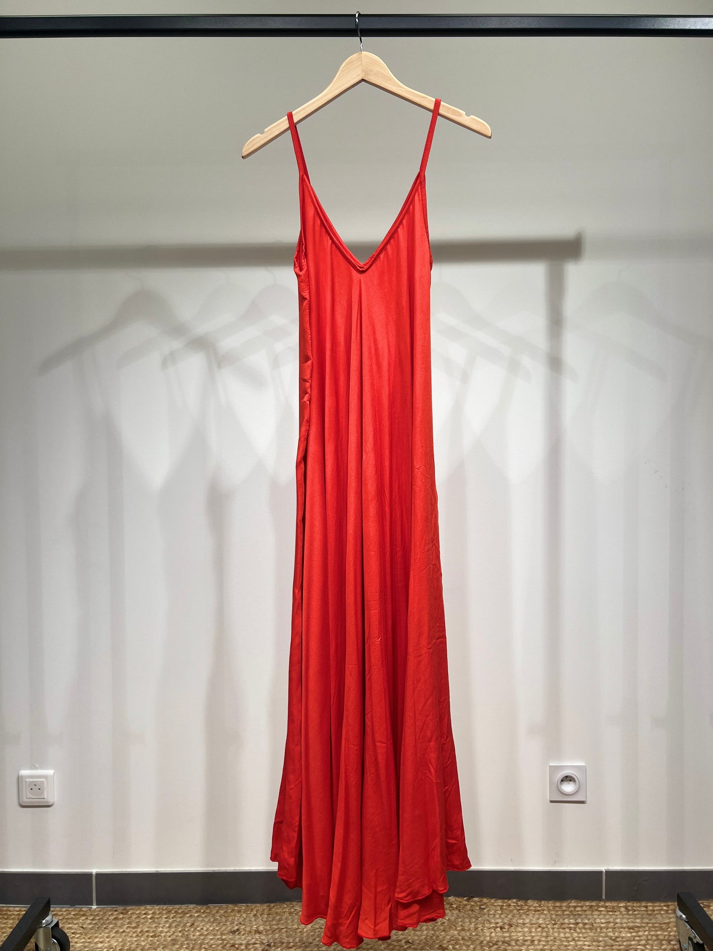 Robe Maxi Bretelle Fine 100% Viscose