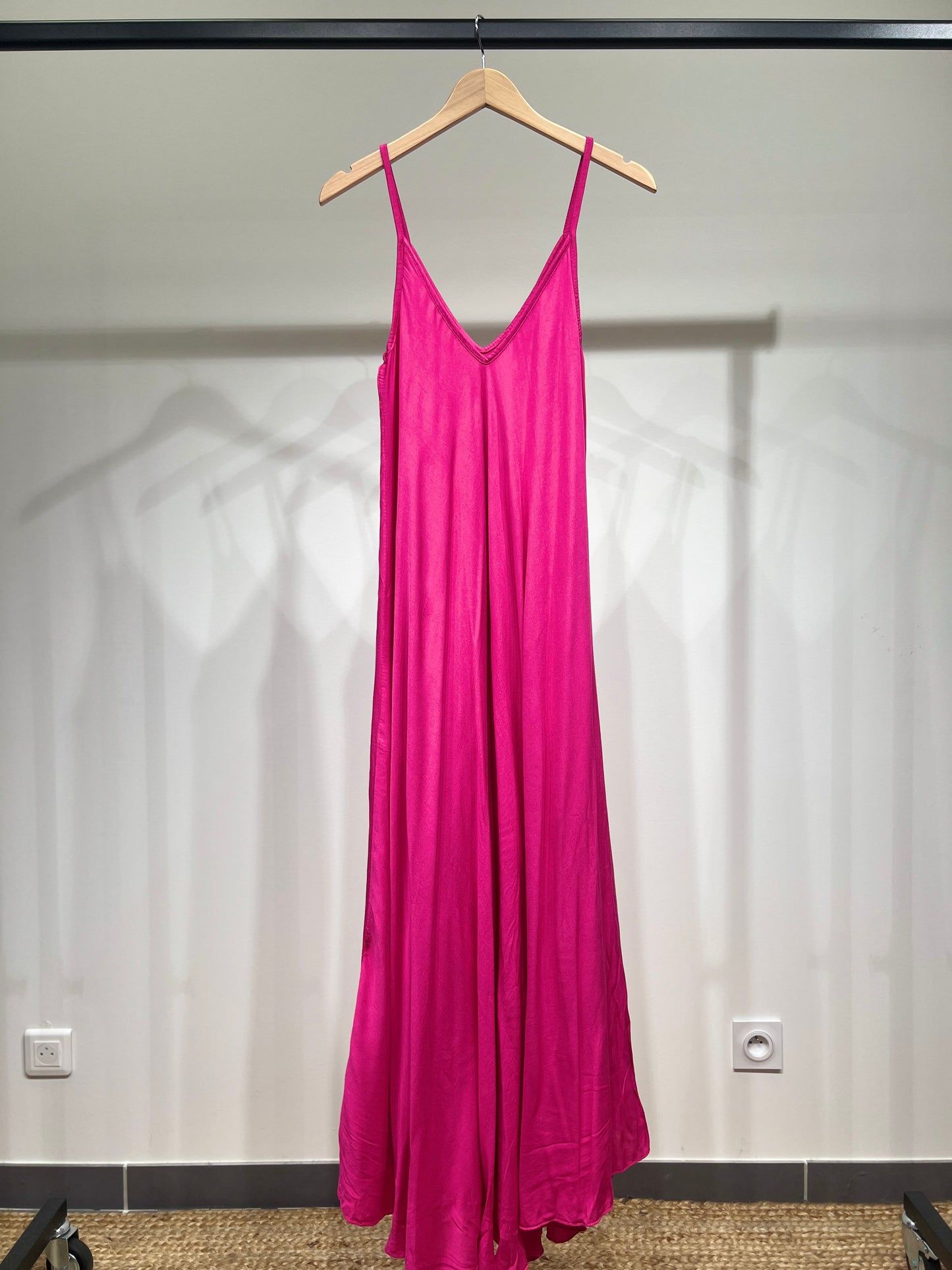 Robe Maxi Bretelle Fine 100% Viscose