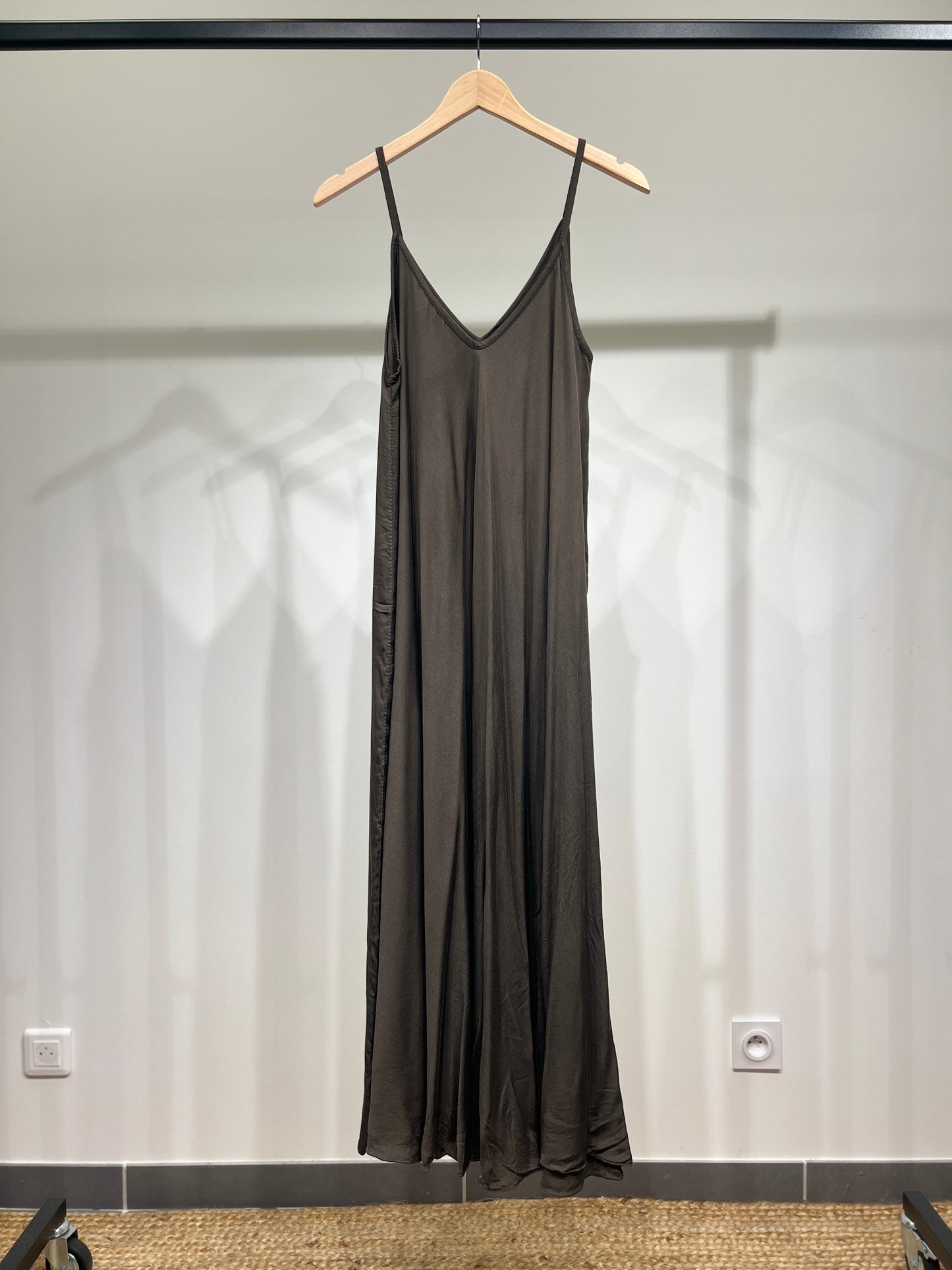 Robe Maxi Bretelle Fine 100% Viscose